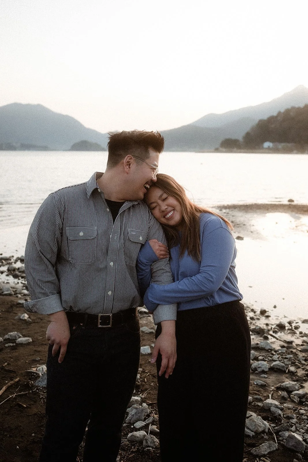 Proposal Fuji Kawaguchiko Sunset Cherry Blossoms 23 — Lake Kawaguchiko / Lake Yamanaka, spring afternoon