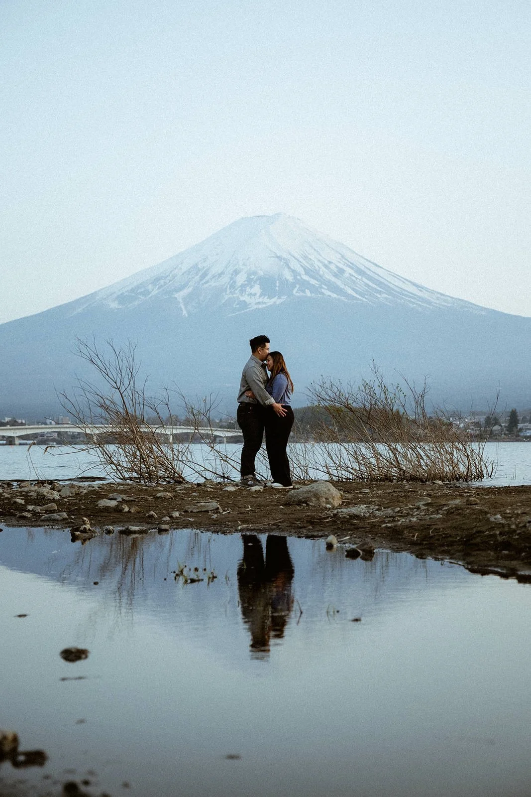 Proposal Fuji Kawaguchiko Sunset Cherry Blossoms 28 — Lake Kawaguchiko / Lake Yamanaka, spring afternoon
