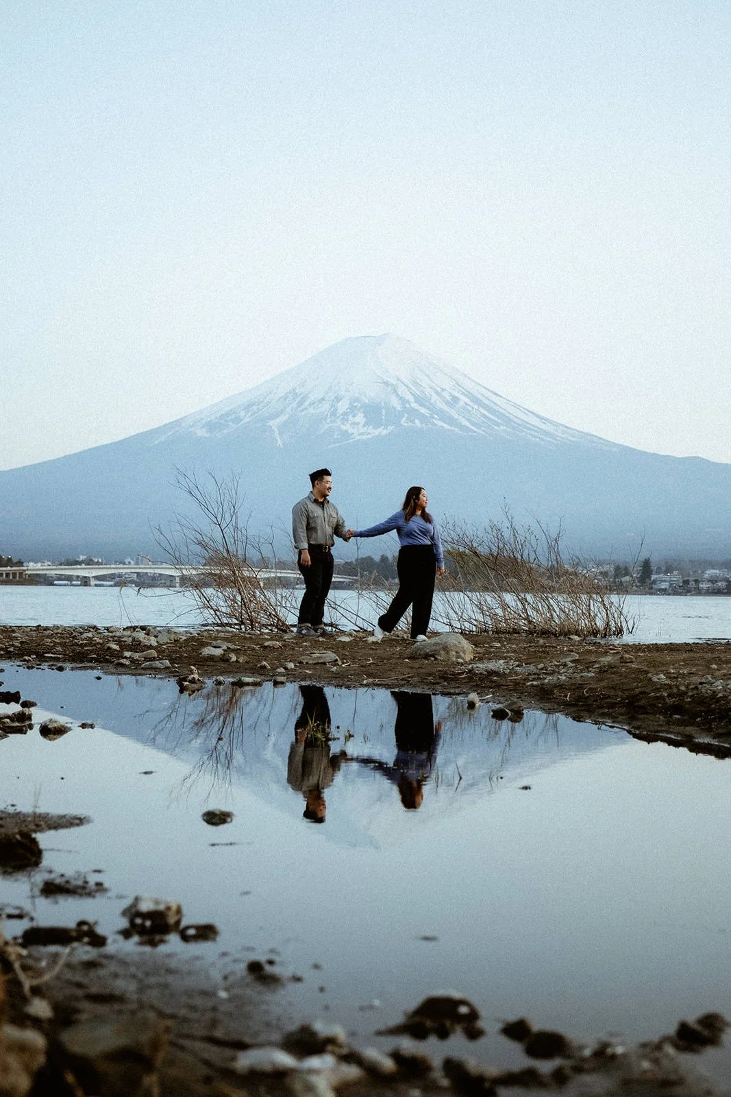 Proposal Fuji Kawaguchiko Sunset Cherry Blossoms 29 — Lake Kawaguchiko / Lake Yamanaka, spring afternoon