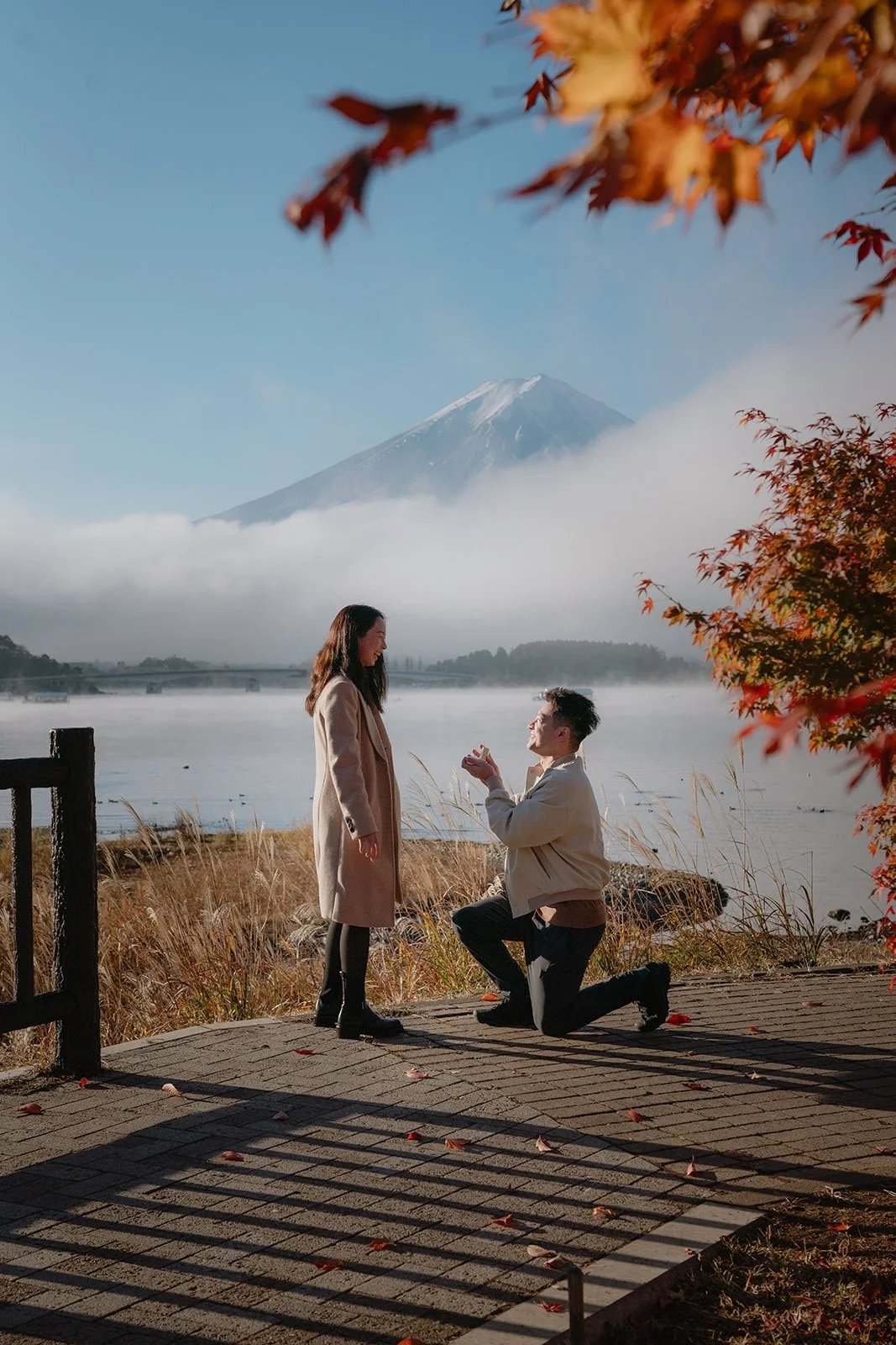 Proposal Kawaguchiko Fuji Autumn 2 — Lake Kawaguchiko / Lake Yamanaka, spring afternoon