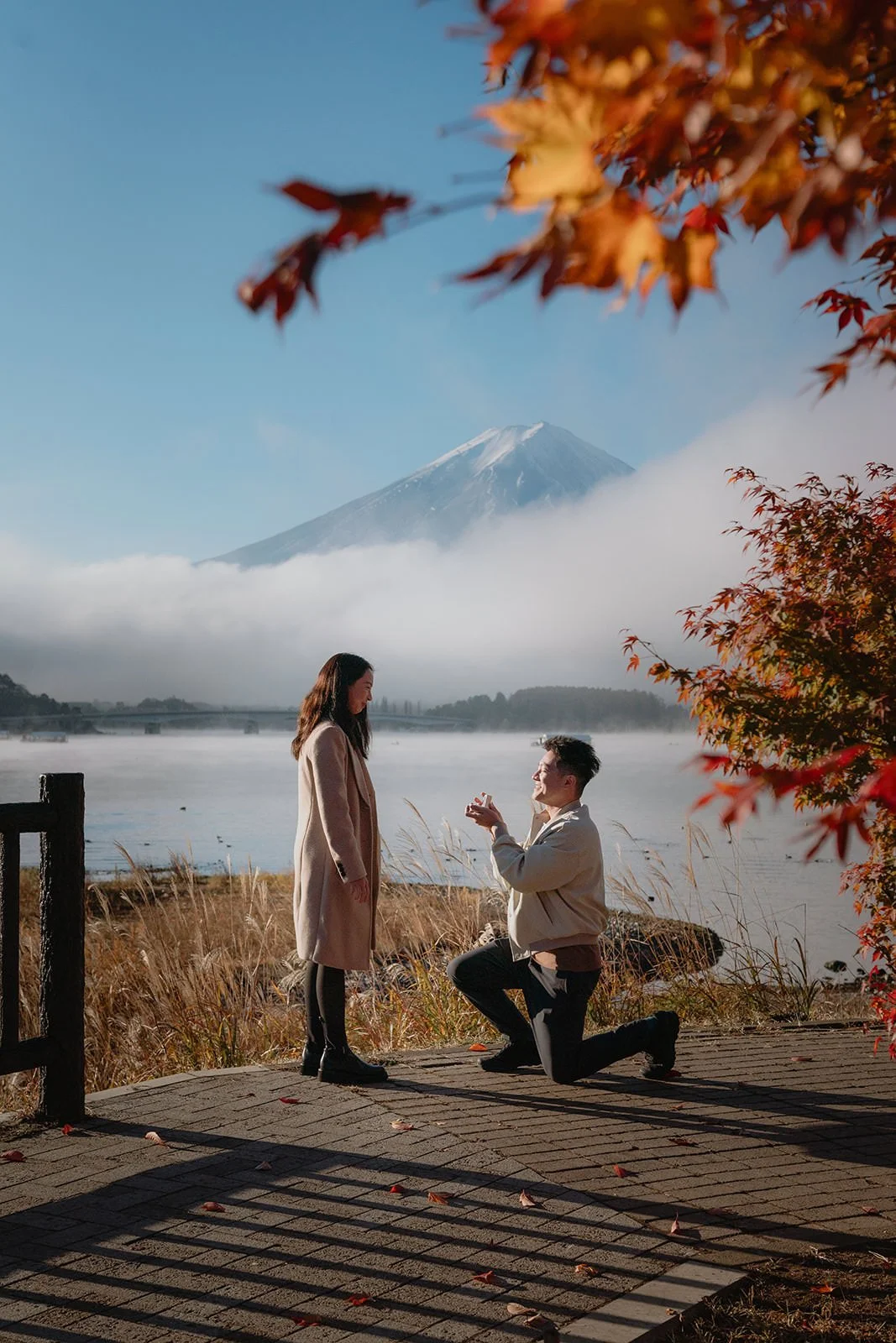 Proposal Kawaguchiko Fuji Autumn 3 — Lake Kawaguchiko / Lake Yamanaka, spring afternoon