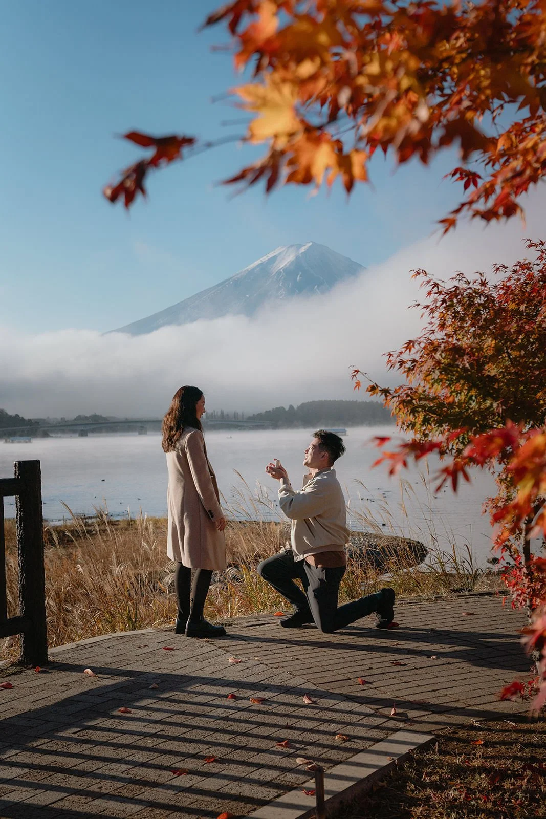 Proposal Kawaguchiko Fuji Autumn 5 — Lake Kawaguchiko / Lake Yamanaka, spring afternoon