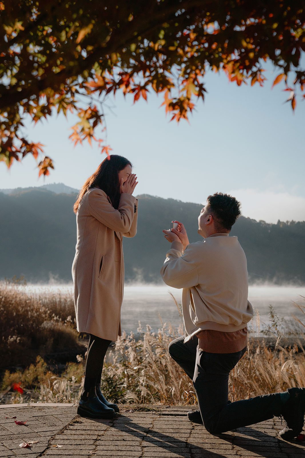 Proposal Kawaguchiko Fuji Autumn 10 — Lake Kawaguchiko / Lake Yamanaka, spring afternoon