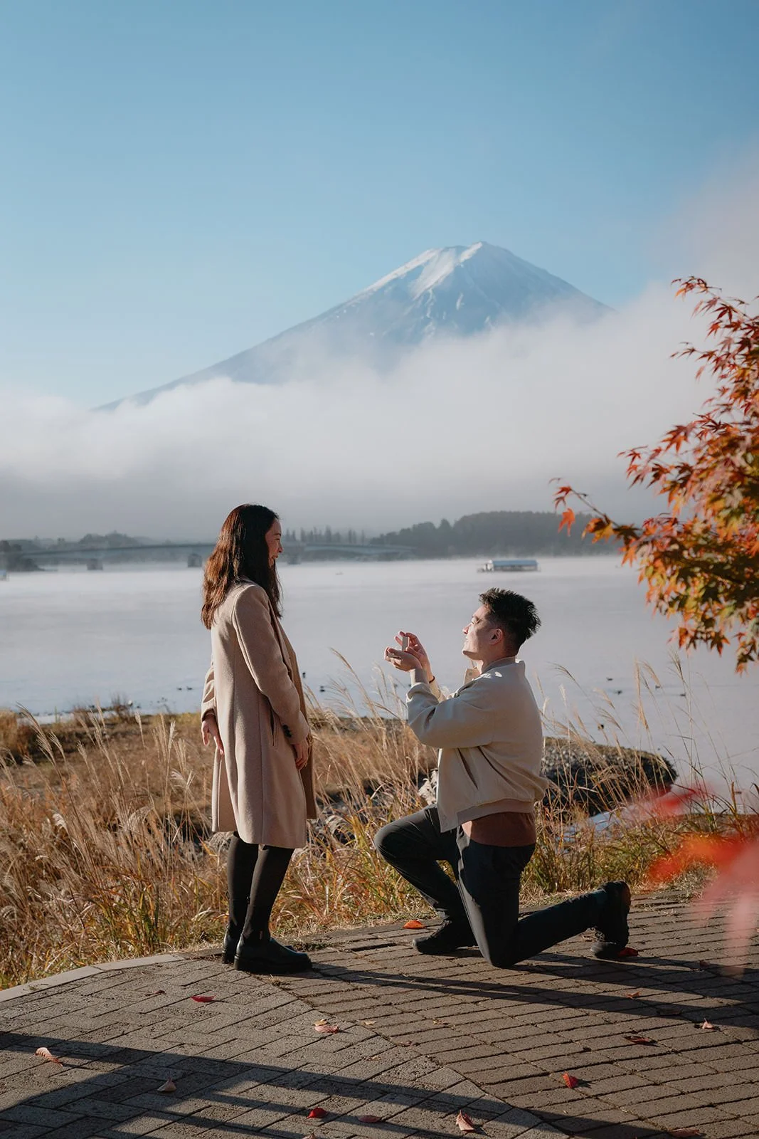 Proposal Kawaguchiko Fuji Autumn 11 — Lake Kawaguchiko / Lake Yamanaka, spring afternoon