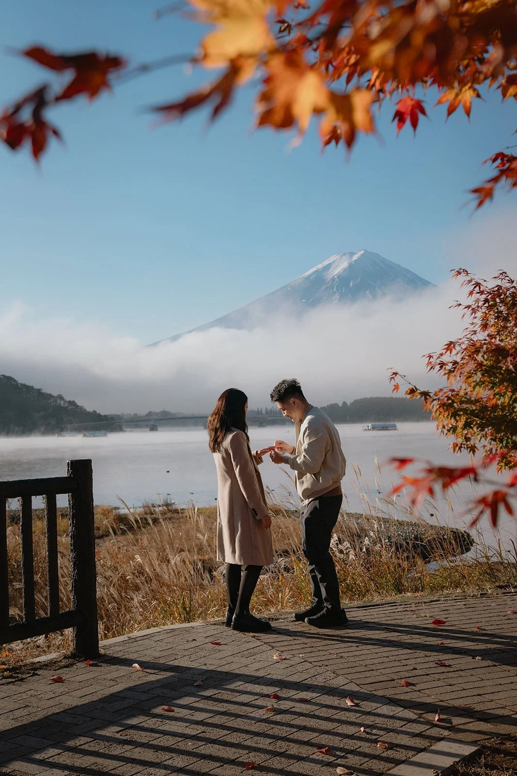 Proposal Kawaguchiko Fuji Autumn 12 — Lake Kawaguchiko / Lake Yamanaka, spring afternoon