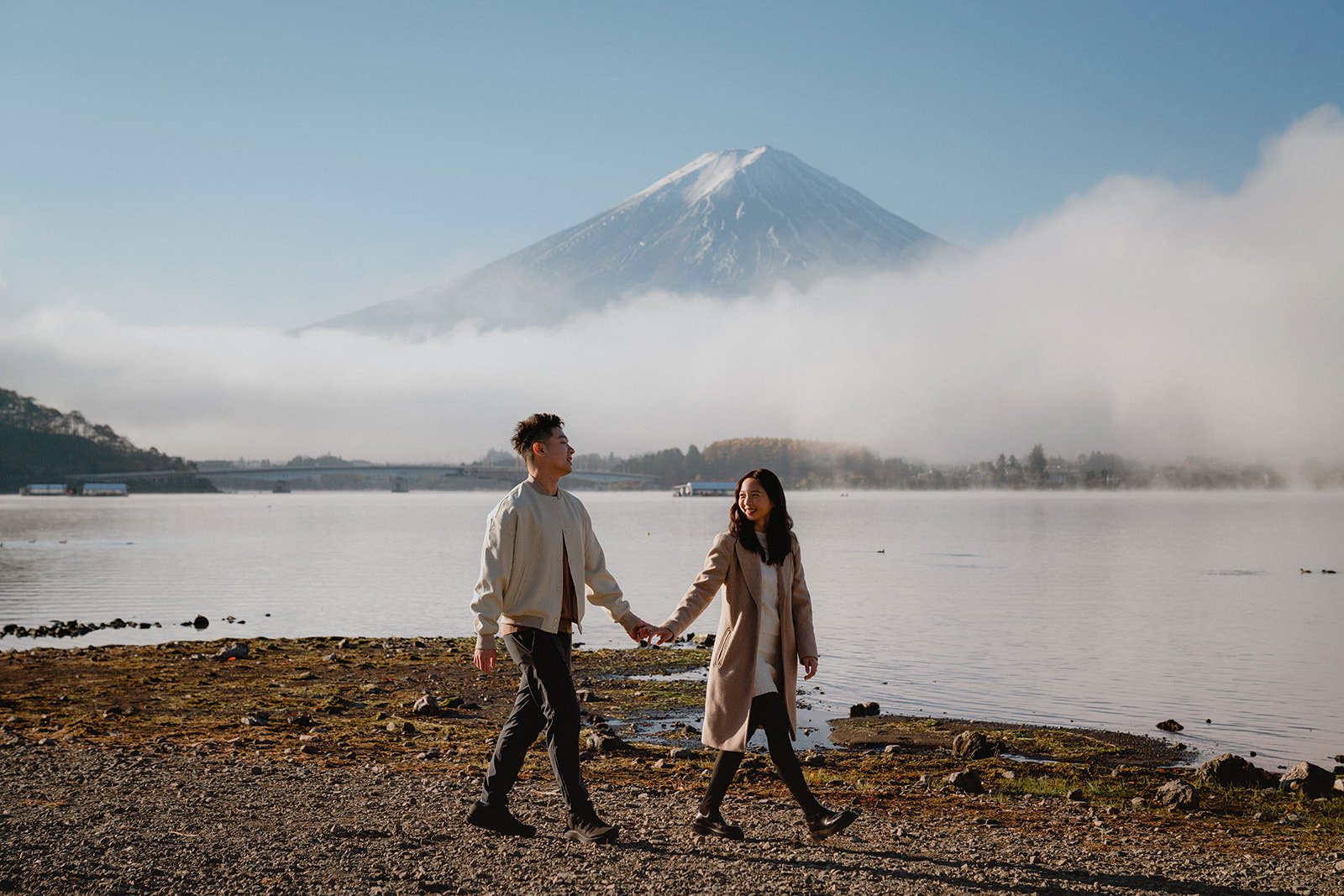 Proposal Kawaguchiko Fuji Autumn 15 — Lake Kawaguchiko / Lake Yamanaka, spring afternoon