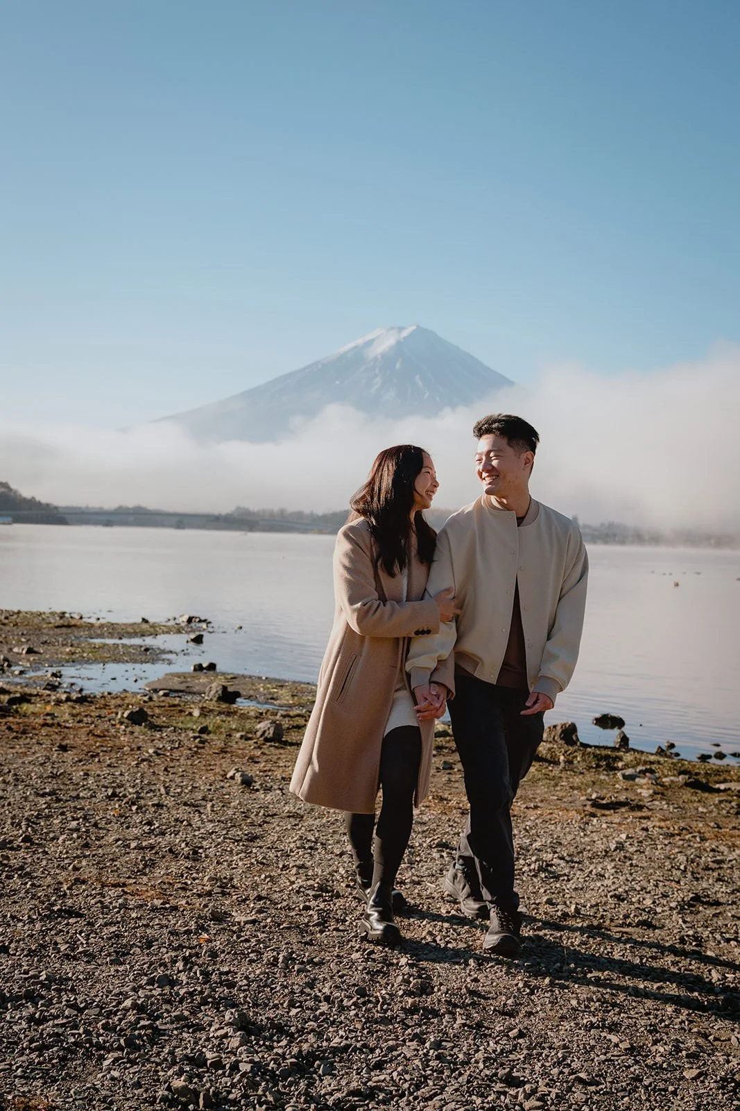 Proposal Kawaguchiko Fuji Autumn 16 — Lake Kawaguchiko / Lake Yamanaka, spring afternoon