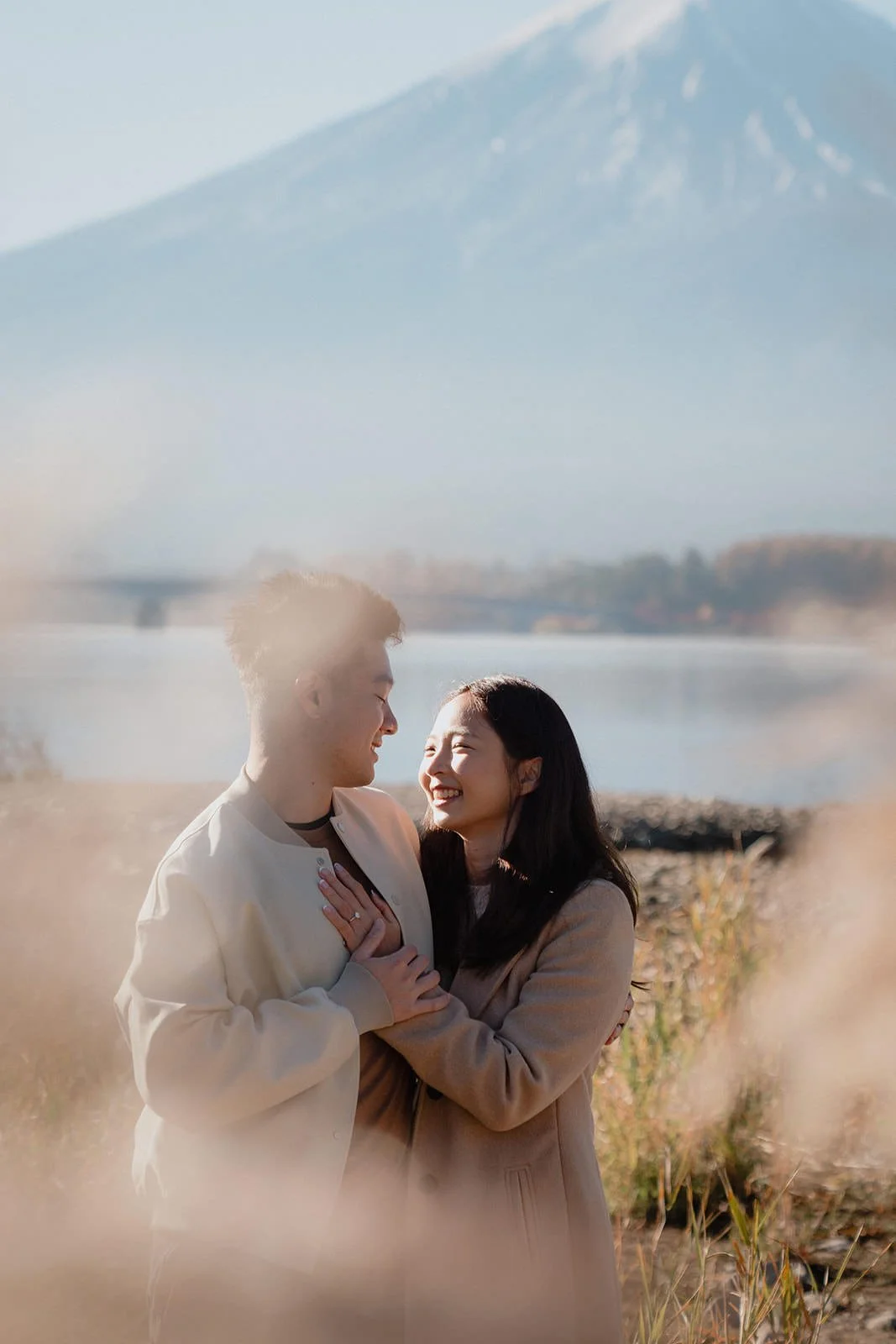 Proposal Kawaguchiko Fuji Autumn 29 — Lake Kawaguchiko / Lake Yamanaka, spring afternoon