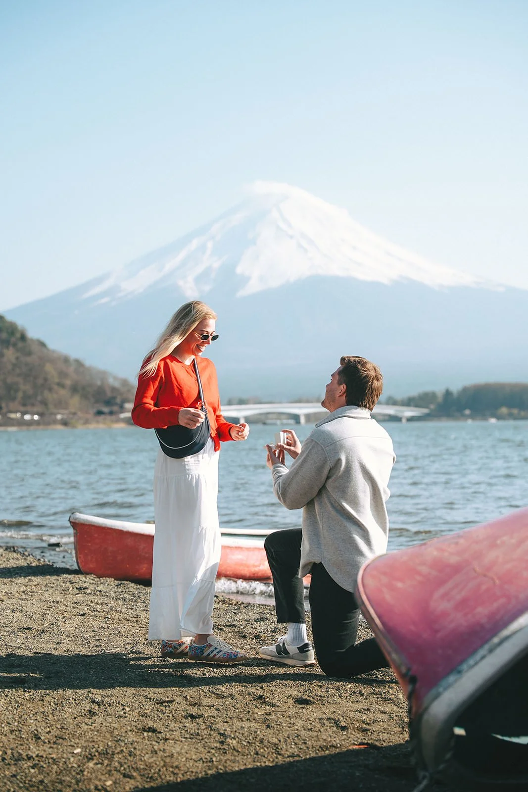 Proposal Kawaguchiko Fuji Cherry Blossoms 2 — Lake Kawaguchiko / Lake Yamanaka, spring afternoon