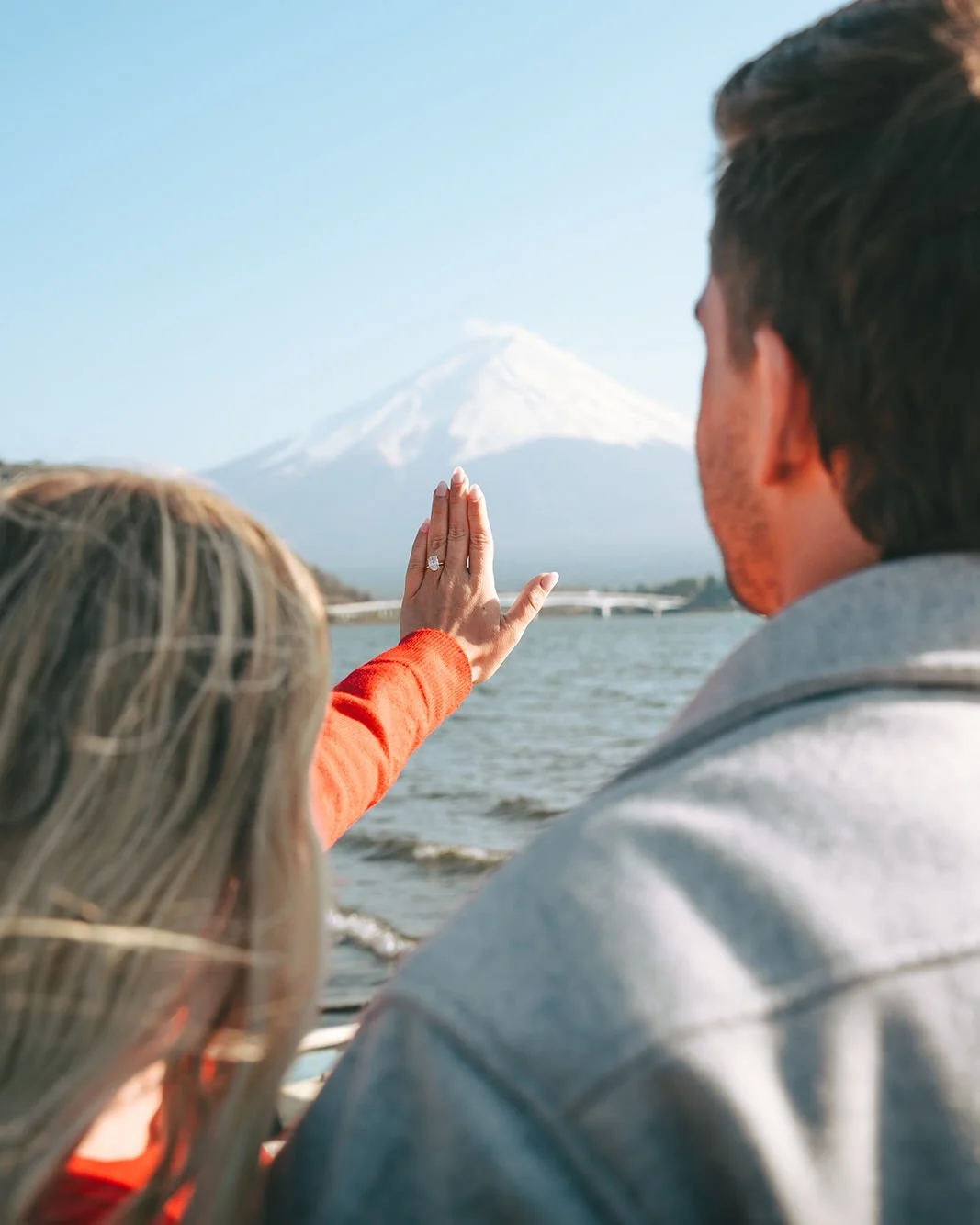 Proposal Kawaguchiko Fuji Cherry Blossoms 4 — Lake Kawaguchiko / Lake Yamanaka, spring afternoon