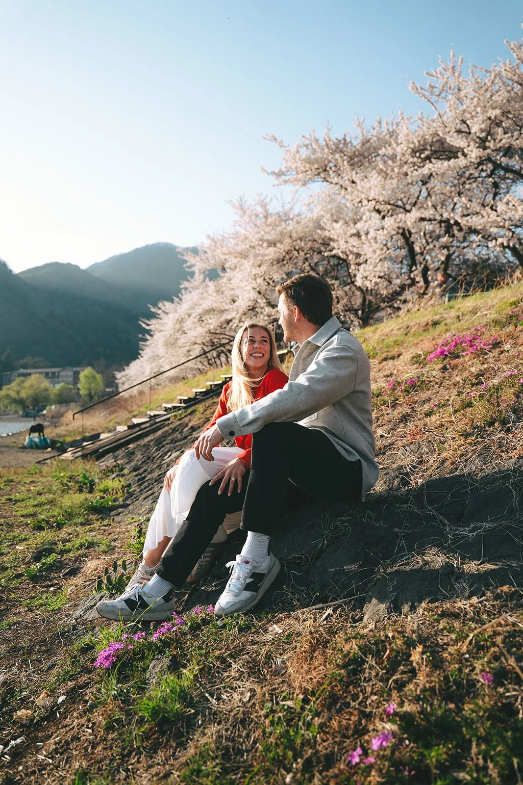 Proposal Kawaguchiko Fuji Cherry Blossoms 15 — Lake Kawaguchiko / Lake Yamanaka, spring afternoon