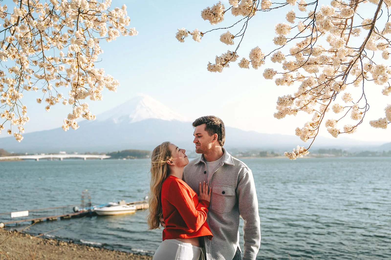 Proposal Kawaguchiko Fuji Cherry Blossoms 18 — Lake Kawaguchiko / Lake Yamanaka, spring afternoon