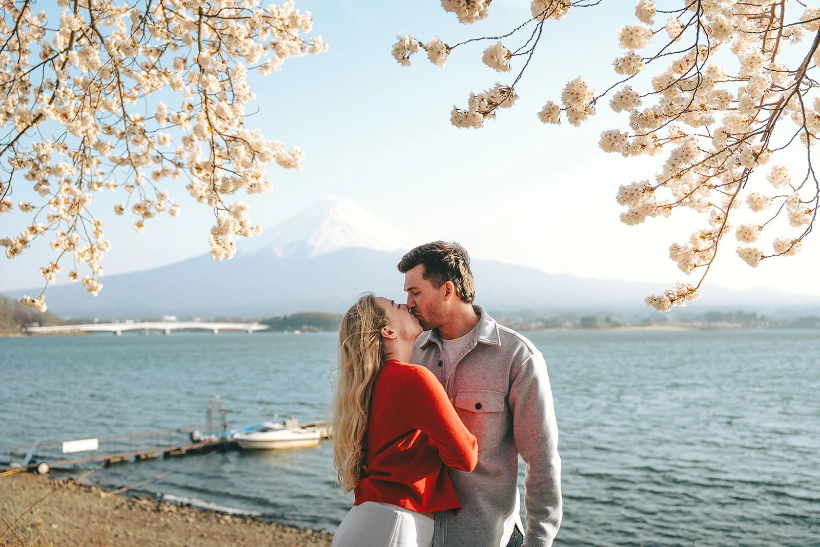 Proposal Kawaguchiko Fuji Cherry Blossoms 19 — Lake Kawaguchiko / Lake Yamanaka, spring afternoon