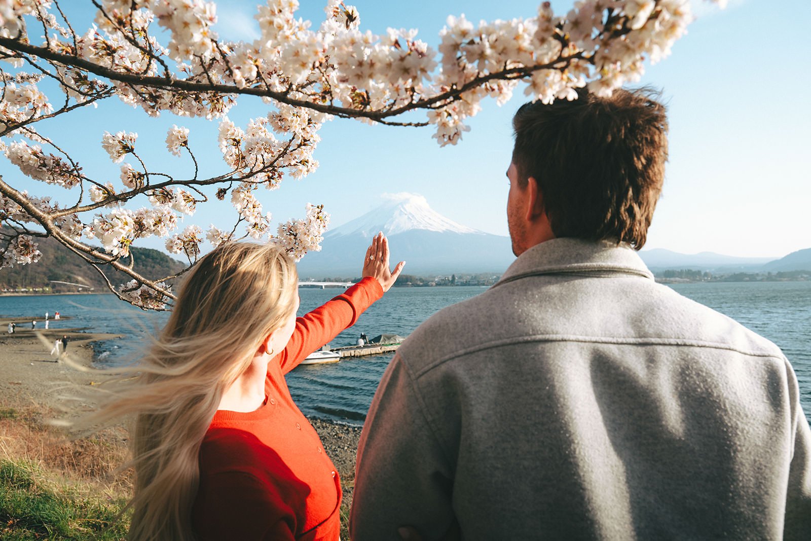 Proposal Kawaguchiko Fuji Cherry Blossoms 20 — Lake Kawaguchiko / Lake Yamanaka, spring afternoon