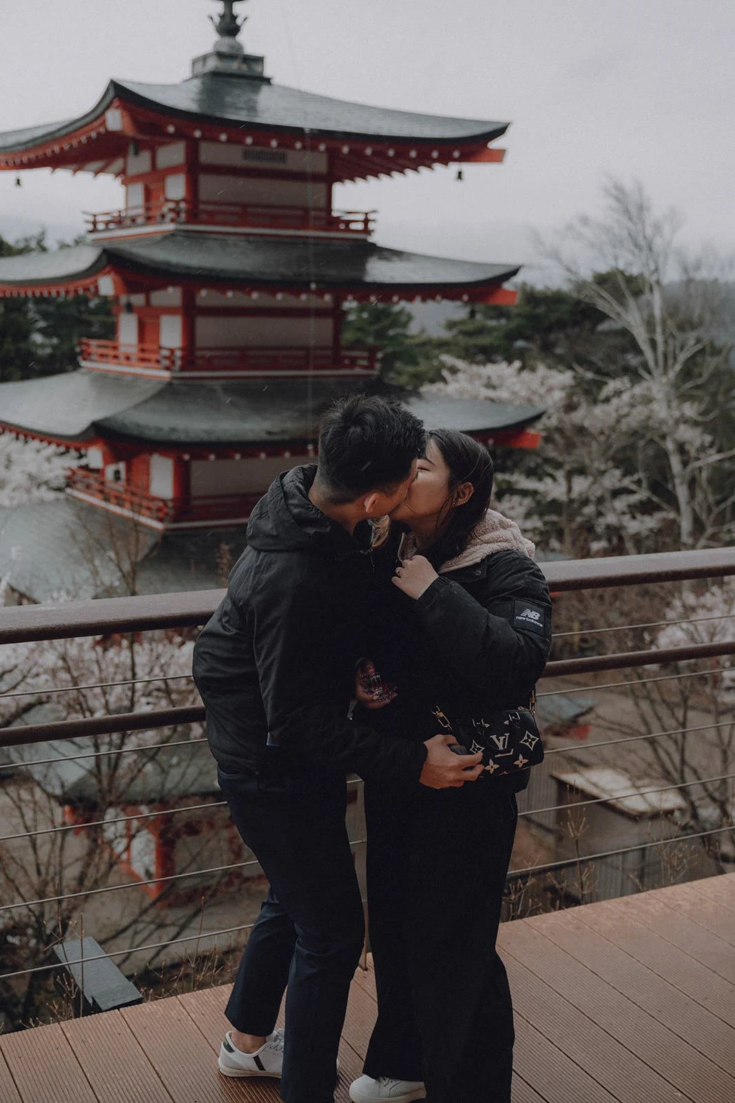 Proposal Kawaguchiko Fuji Chureito Pagoda Cherry Blossoms 6 — Chureito Pagoda, spring morning