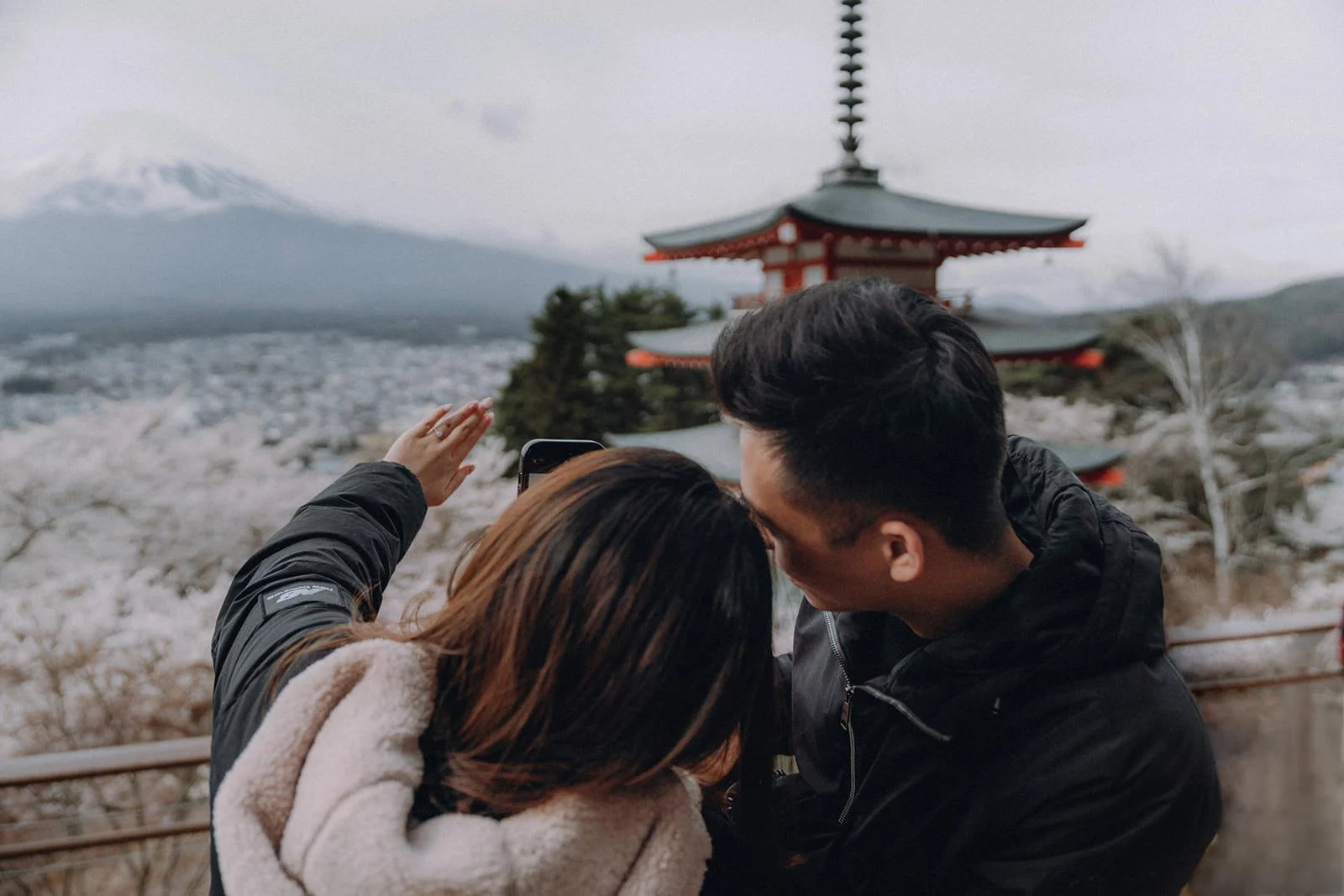 Proposal Kawaguchiko Fuji Chureito Pagoda Cherry Blossoms 22 — Chureito Pagoda, spring morning