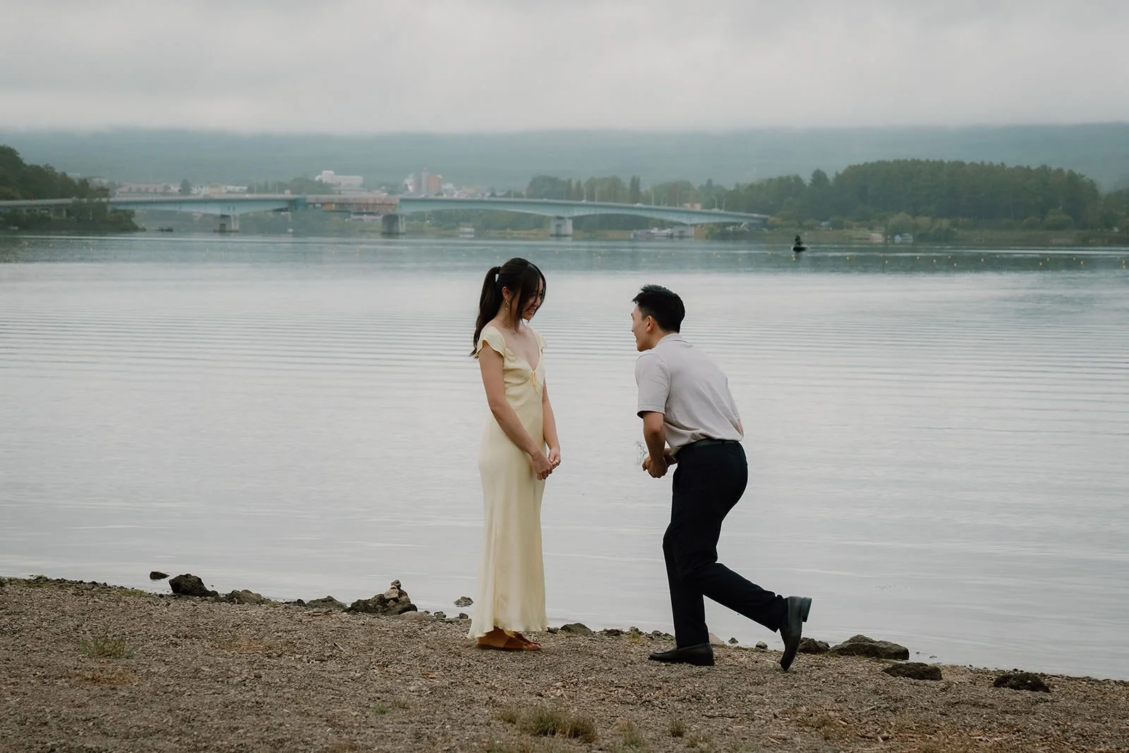 Proposal Kawaguchiko Fuji Summer 3 — Lake Kawaguchiko, summer afternoon