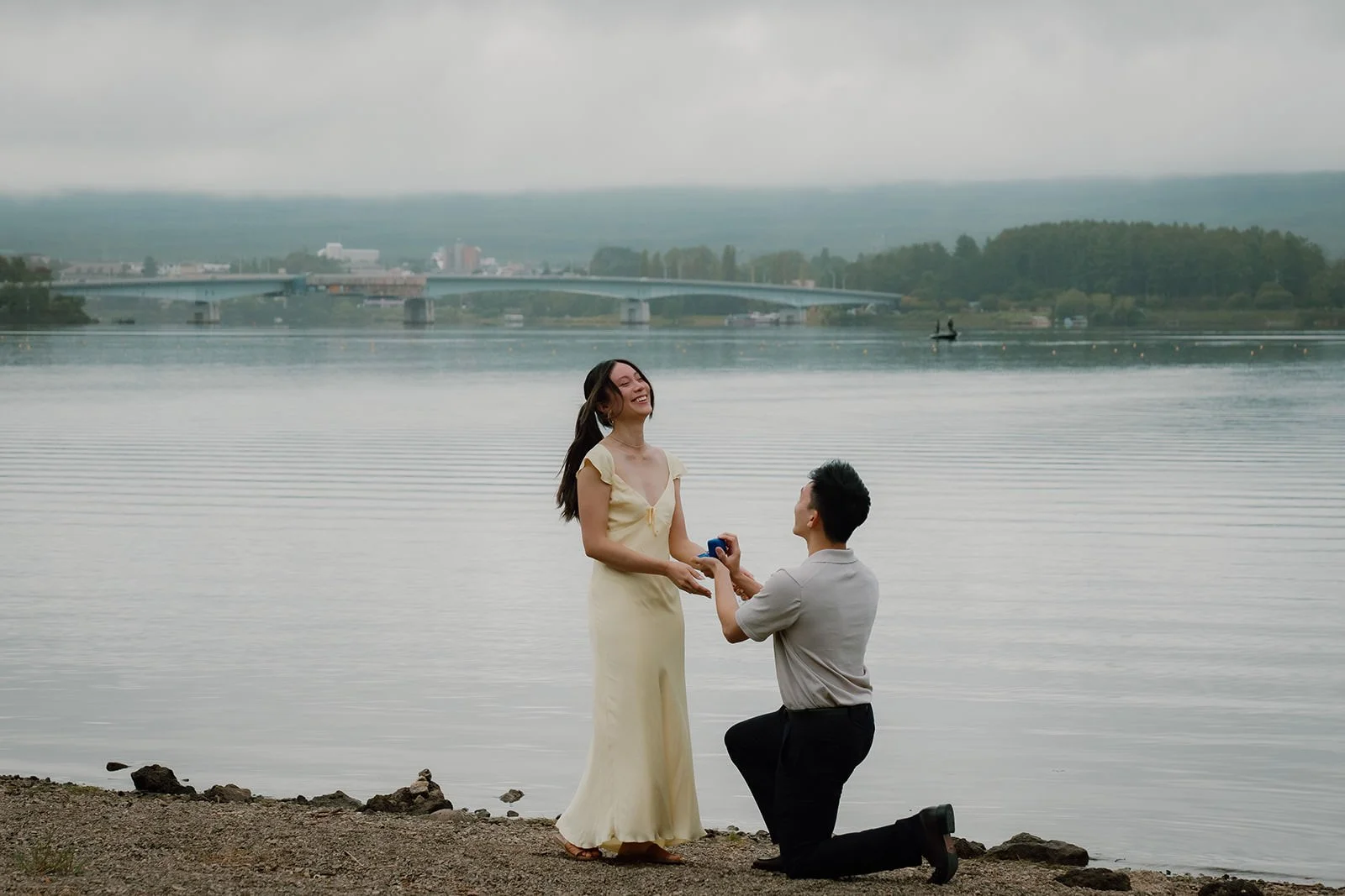 Proposal Kawaguchiko Fuji Summer 7 — Lake Kawaguchiko, summer afternoon