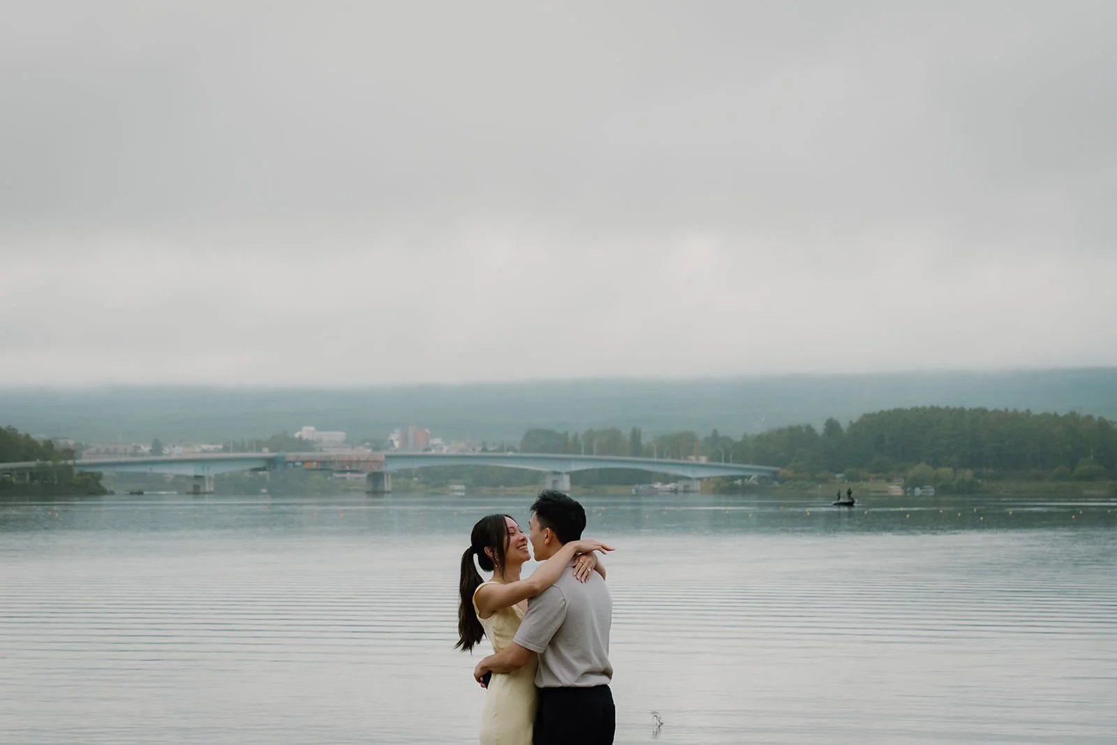 Proposal Kawaguchiko Fuji Summer 9 — Lake Kawaguchiko, summer afternoon