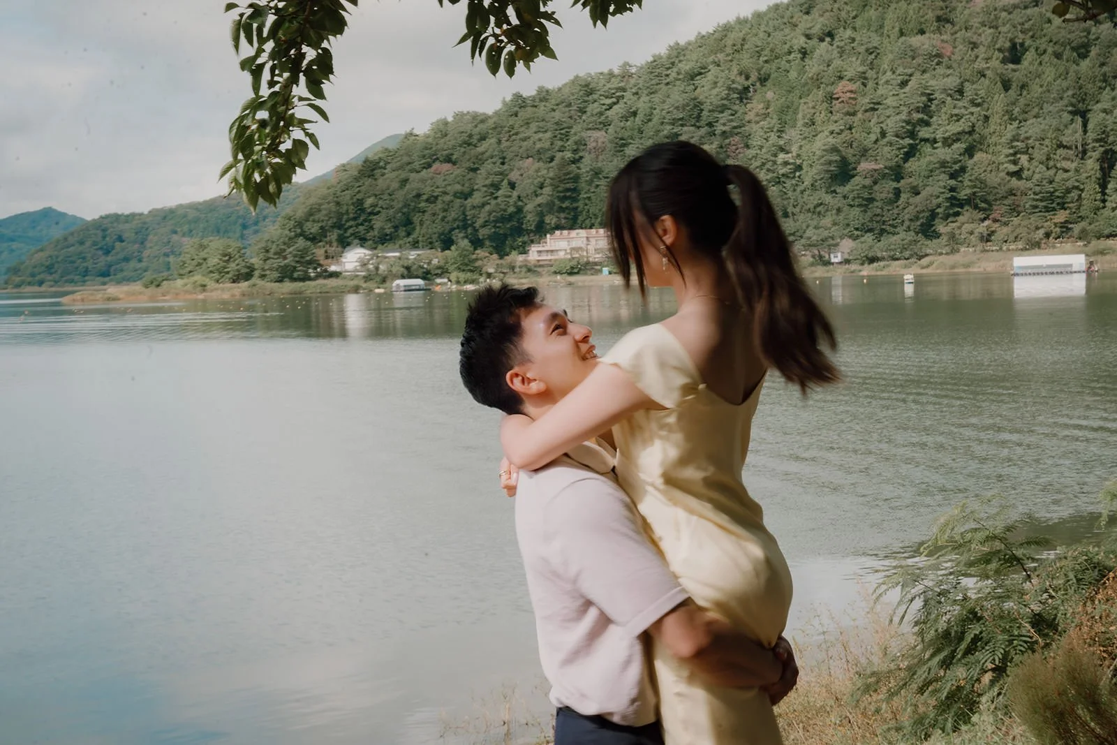 Proposal Kawaguchiko Fuji Summer 26 — Lake Kawaguchiko, summer afternoon