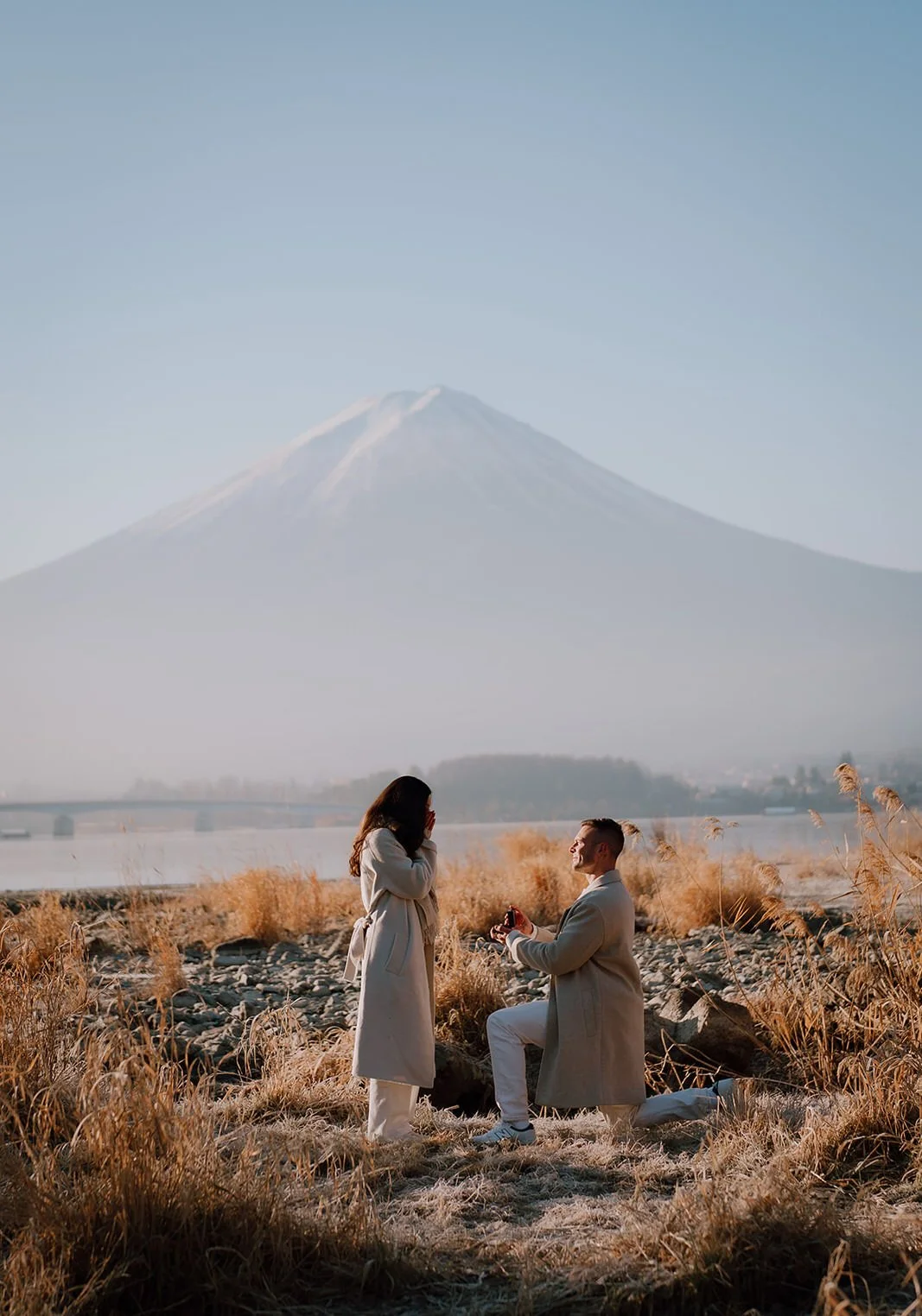 Proposal Kawaguchiko Fuji Winter 3 — Lake Kawaguchiko / Lake Yamanaka, winter morning