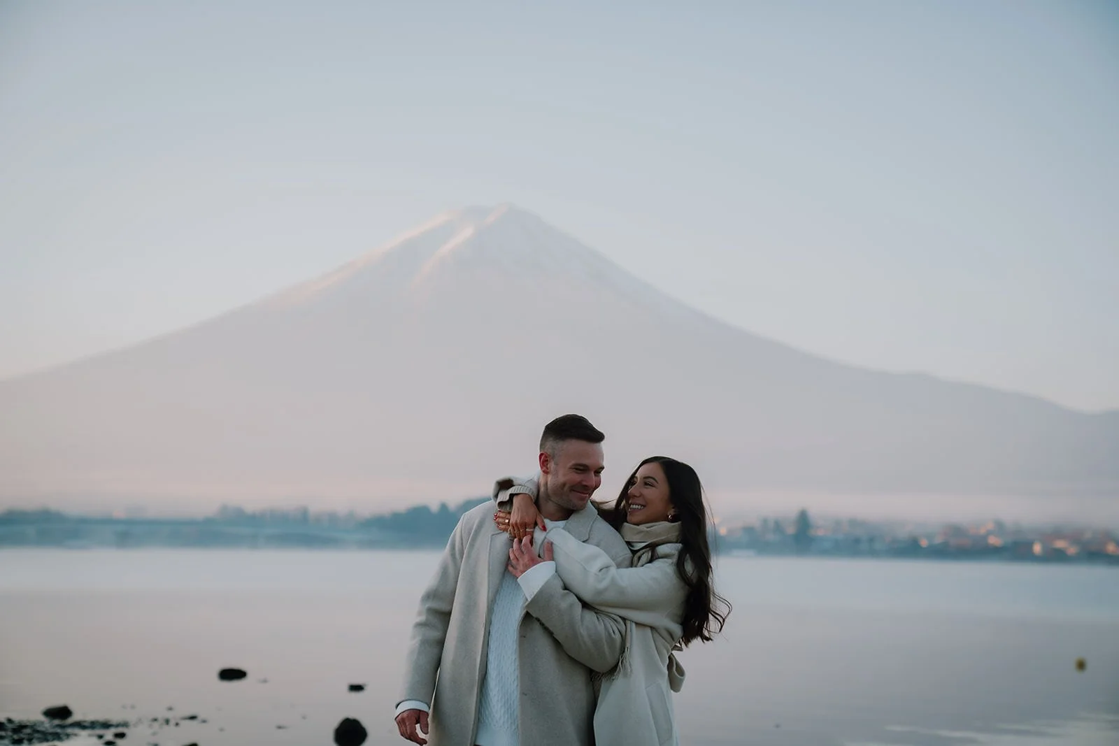 Proposal Kawaguchiko Fuji Winter 9 — Lake Kawaguchiko / Lake Yamanaka, winter morning