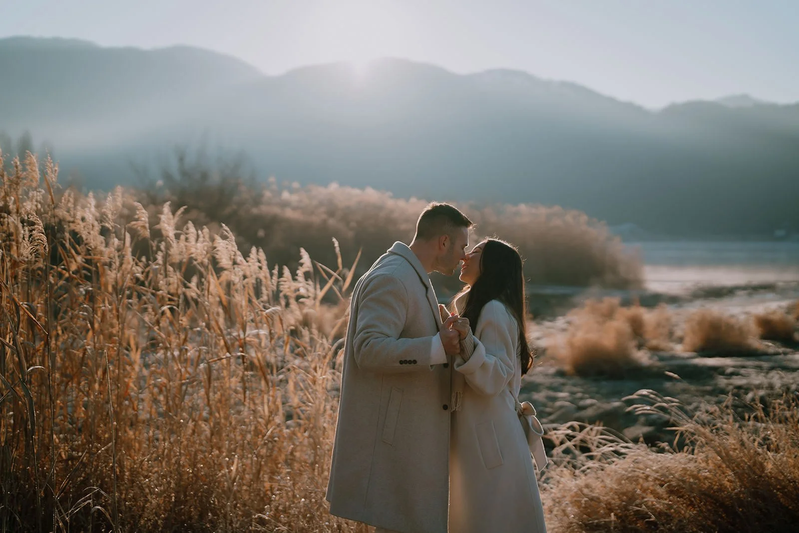 Proposal Kawaguchiko Fuji Winter 13 — Lake Kawaguchiko / Lake Yamanaka, winter morning