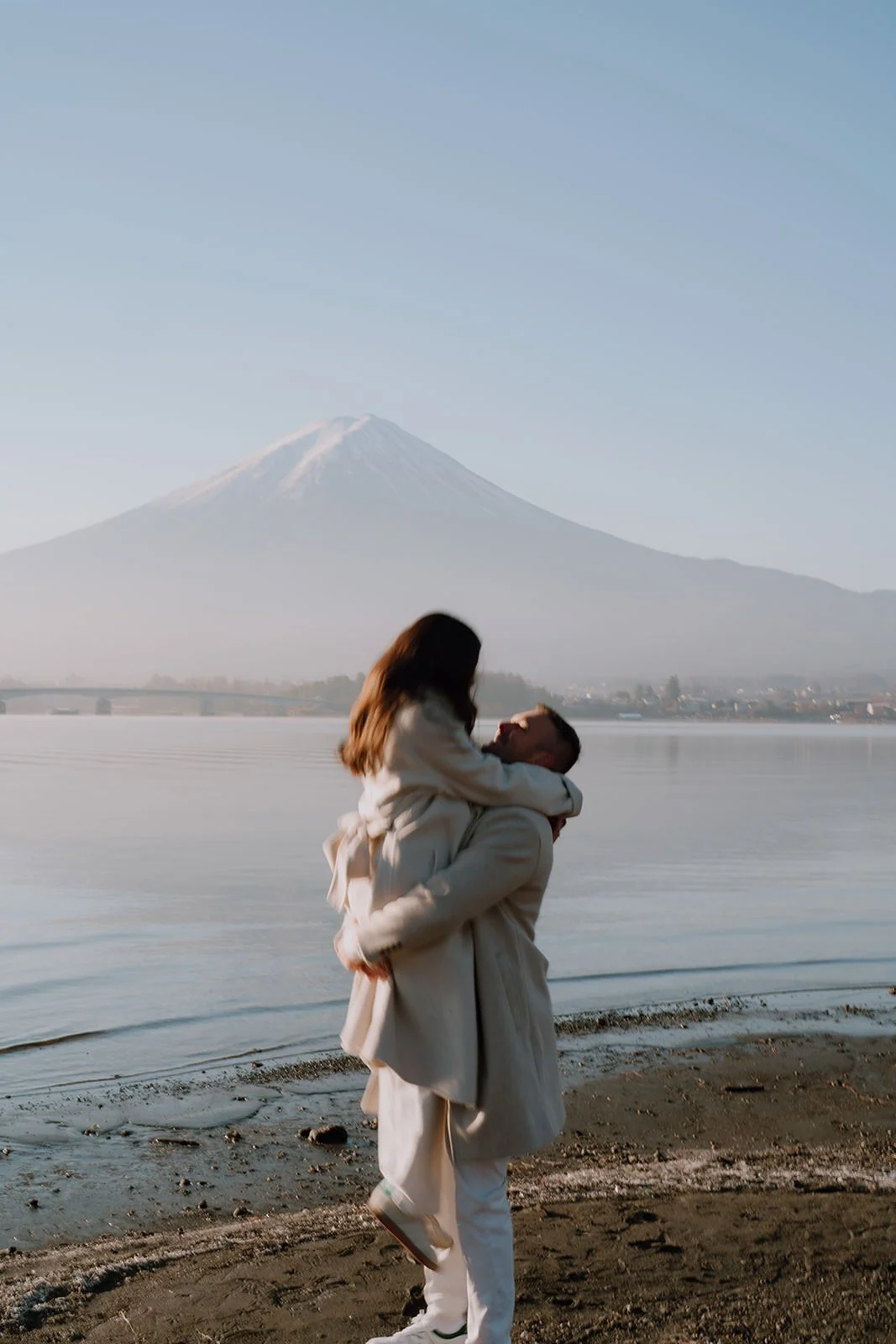 Proposal Kawaguchiko Fuji Winter 21 — Lake Kawaguchiko / Lake Yamanaka, winter morning