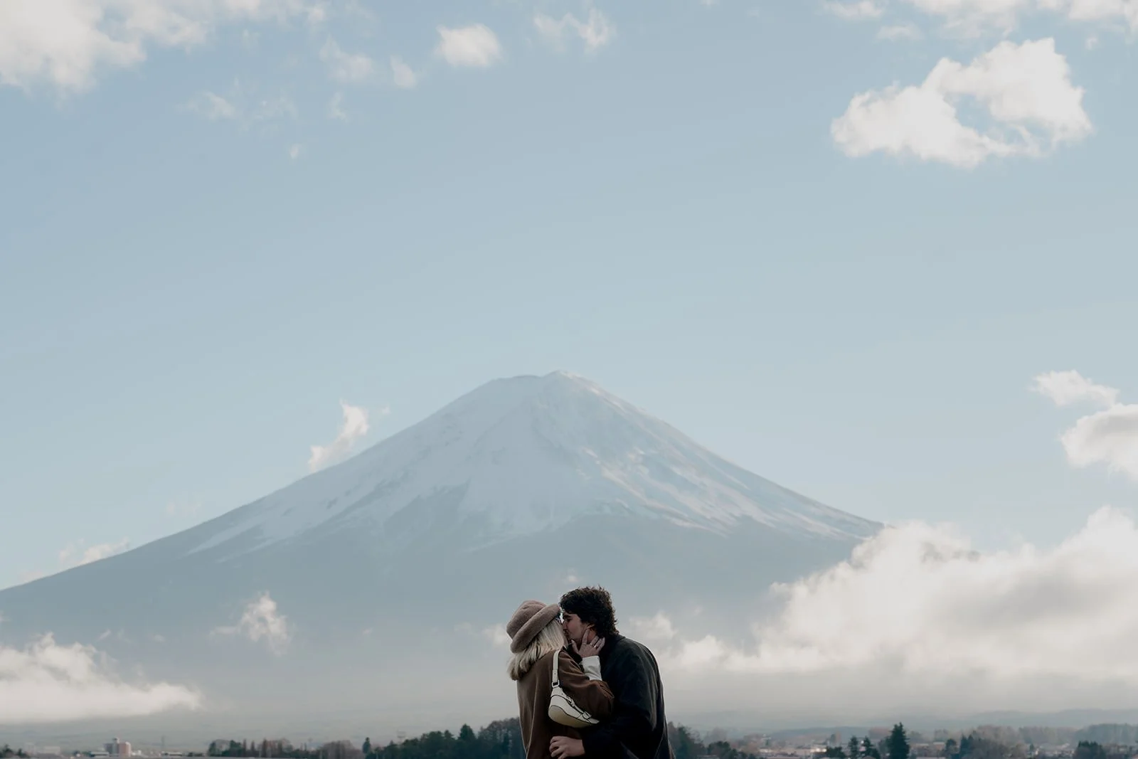 Proposal Kawaguchiko Fuji Winter Clouds 5 — Lake Kawaguchiko / Lake Yamanaka, winter afternoon