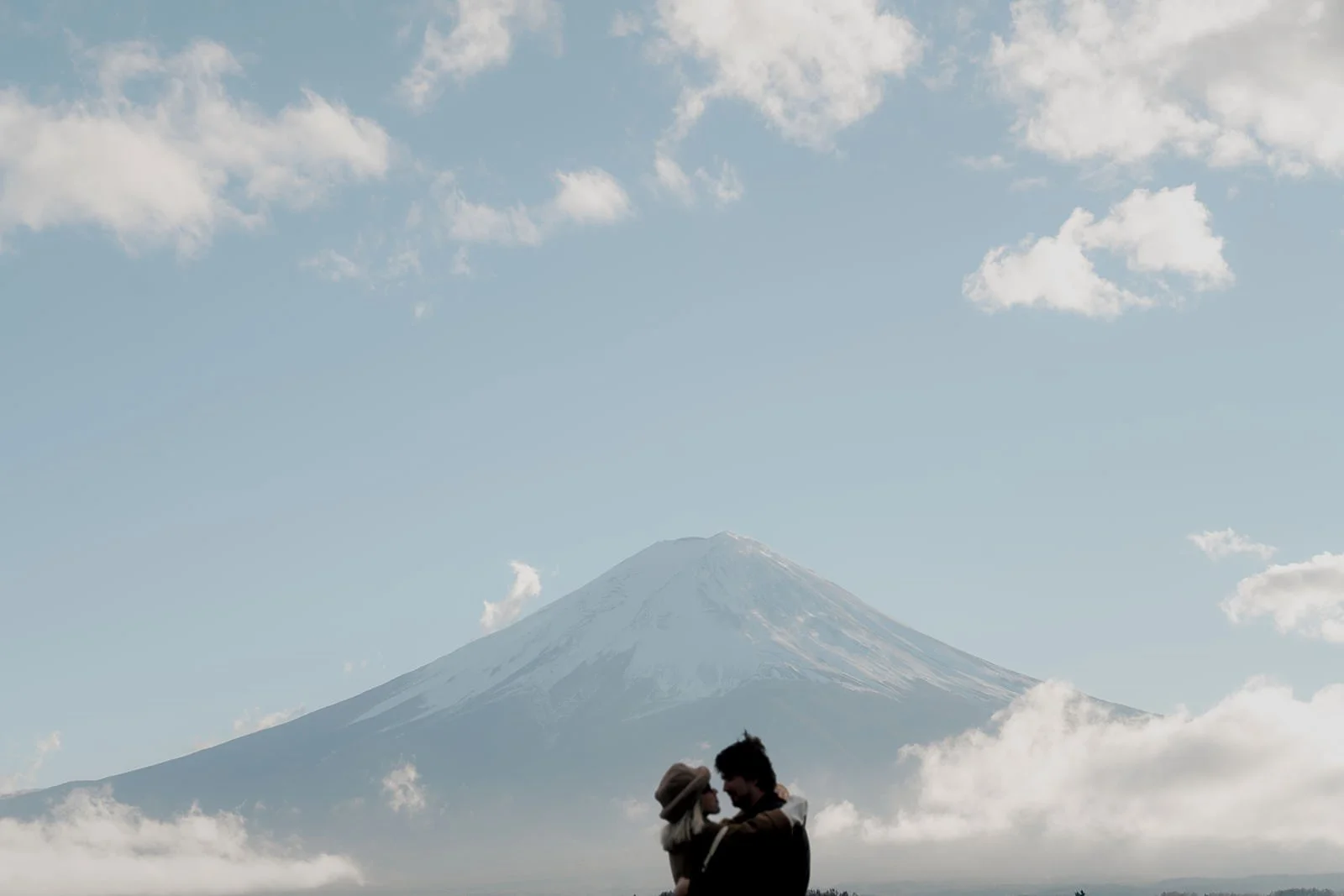 Proposal Kawaguchiko Fuji Winter Clouds 6 — Lake Kawaguchiko / Lake Yamanaka, winter afternoon