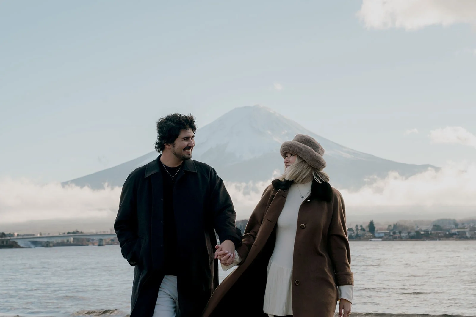 Proposal Kawaguchiko Fuji Winter Clouds 7 — Lake Kawaguchiko / Lake Yamanaka, winter afternoon