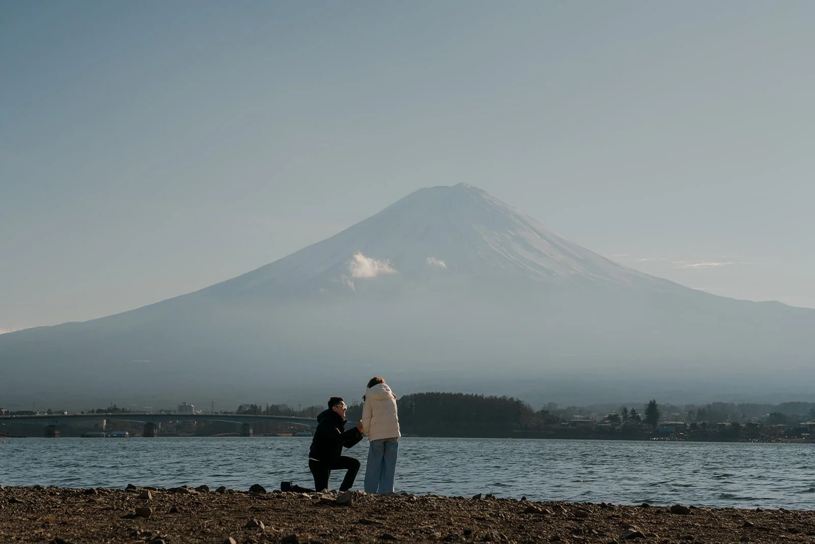 Proposal Yamanakako Lake Fuji 1 — Lake Kawaguchiko / Lake Yamanaka, winter afternoon
