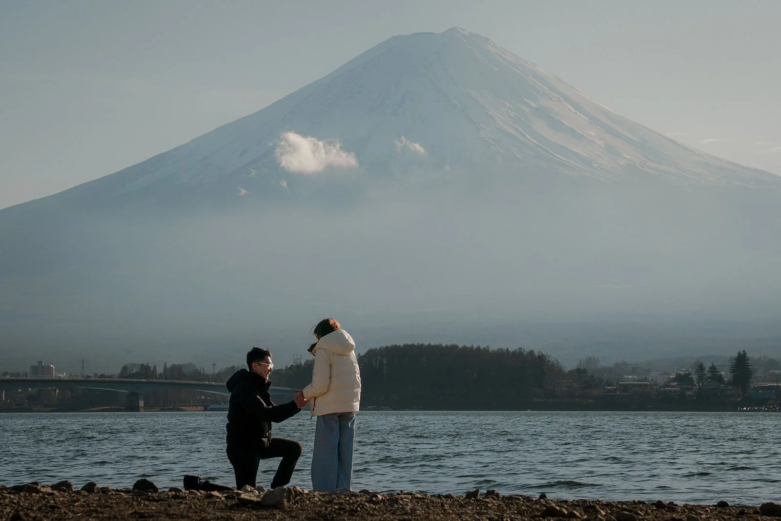 Proposal Yamanakako Lake Fuji 2 — Lake Kawaguchiko / Lake Yamanaka, winter afternoon
