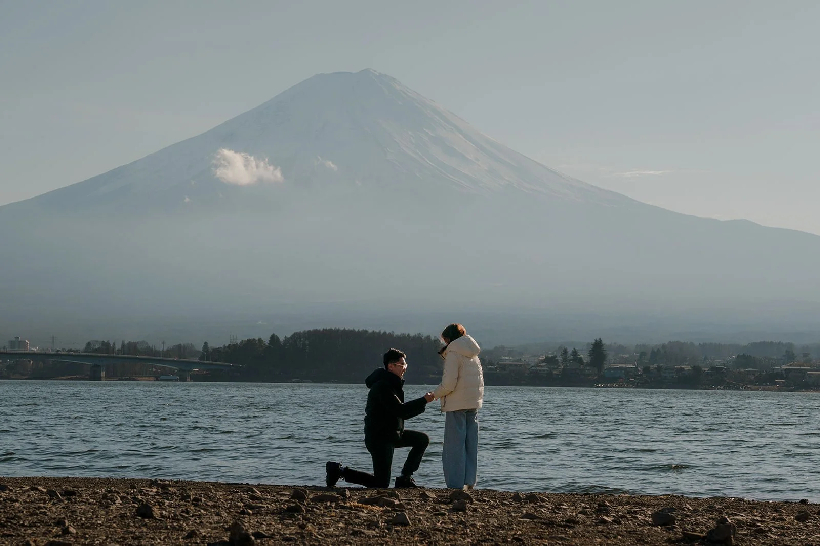 Proposal Yamanakako Lake Fuji 3 — Lake Kawaguchiko / Lake Yamanaka, winter afternoon
