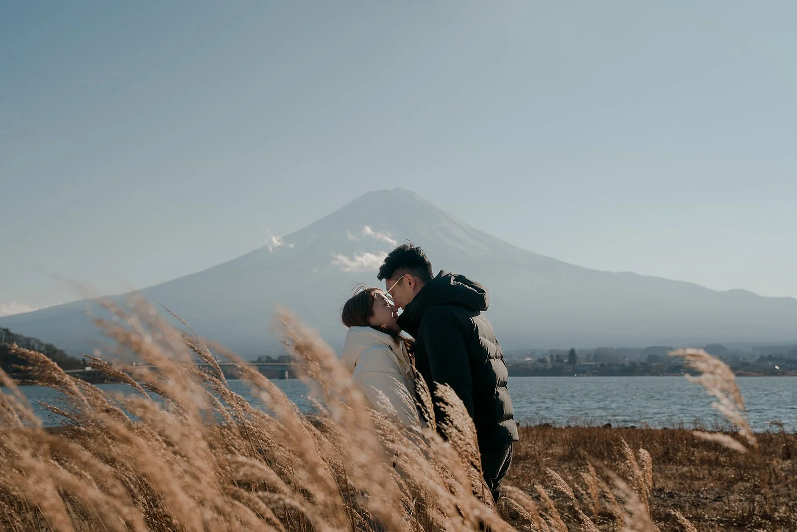 Proposal Yamanakako Lake Fuji 4 — Lake Kawaguchiko / Lake Yamanaka, winter afternoon