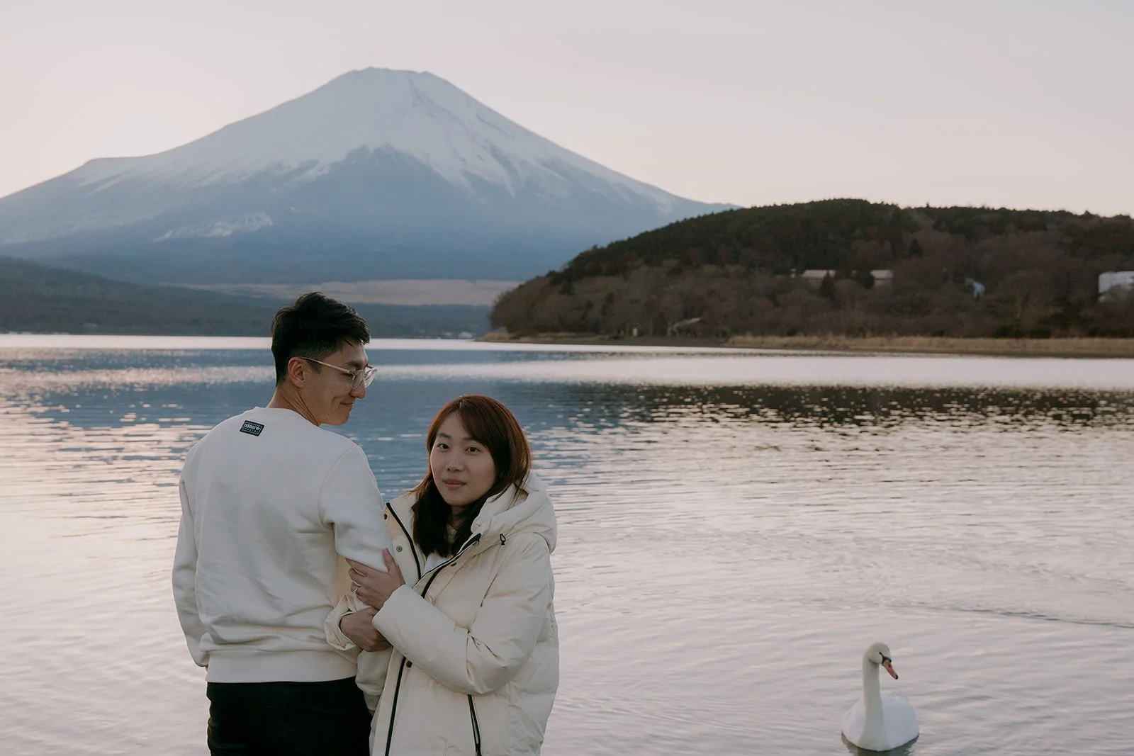 Proposal Yamanakako Lake Fuji 12 — Lake Kawaguchiko / Lake Yamanaka, winter afternoon