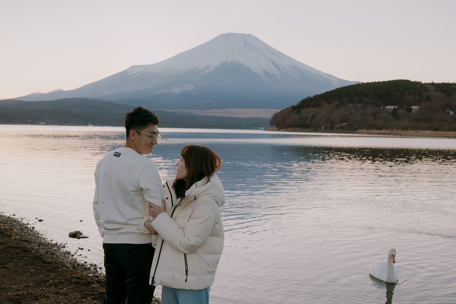 Proposal Yamanakako Lake Fuji 13 — Lake Kawaguchiko / Lake Yamanaka, winter afternoon