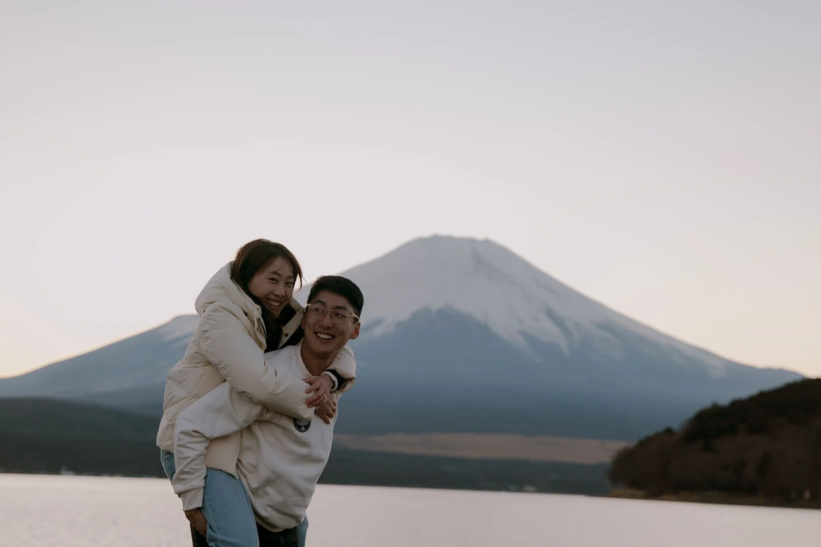 Proposal Yamanakako Lake Fuji 17 — Lake Kawaguchiko / Lake Yamanaka, winter afternoon