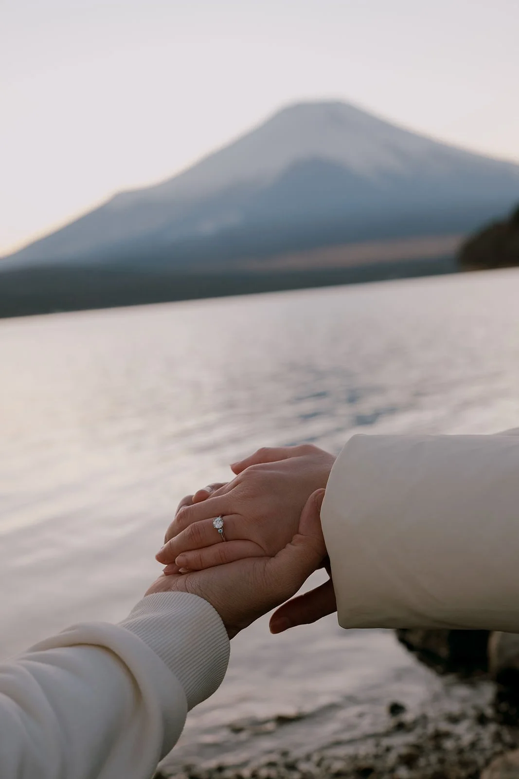 Proposal Yamanakako Lake Fuji 19 — Lake Kawaguchiko / Lake Yamanaka, winter afternoon
