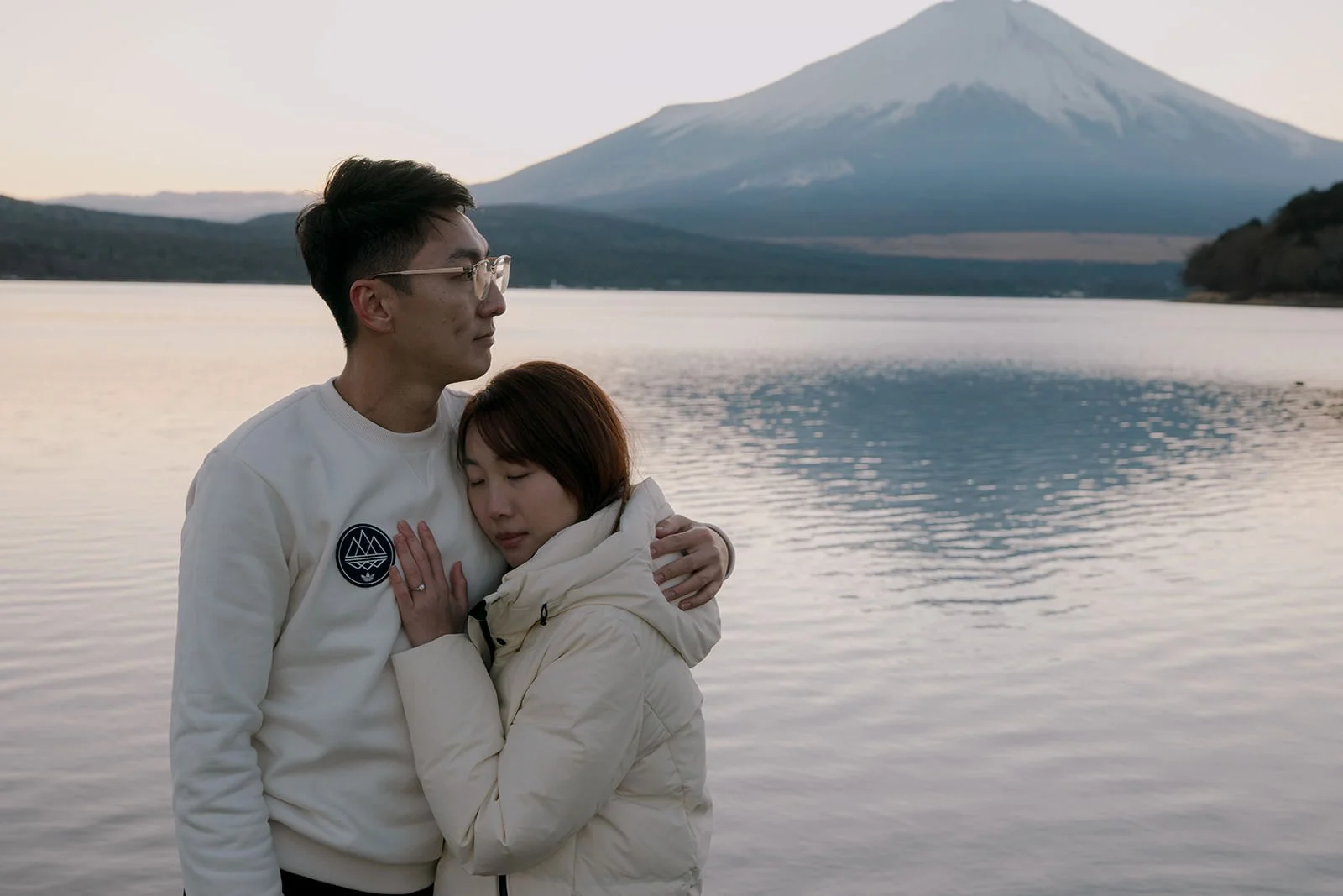 Proposal Yamanakako Lake Fuji 20 — Lake Kawaguchiko / Lake Yamanaka, winter afternoon