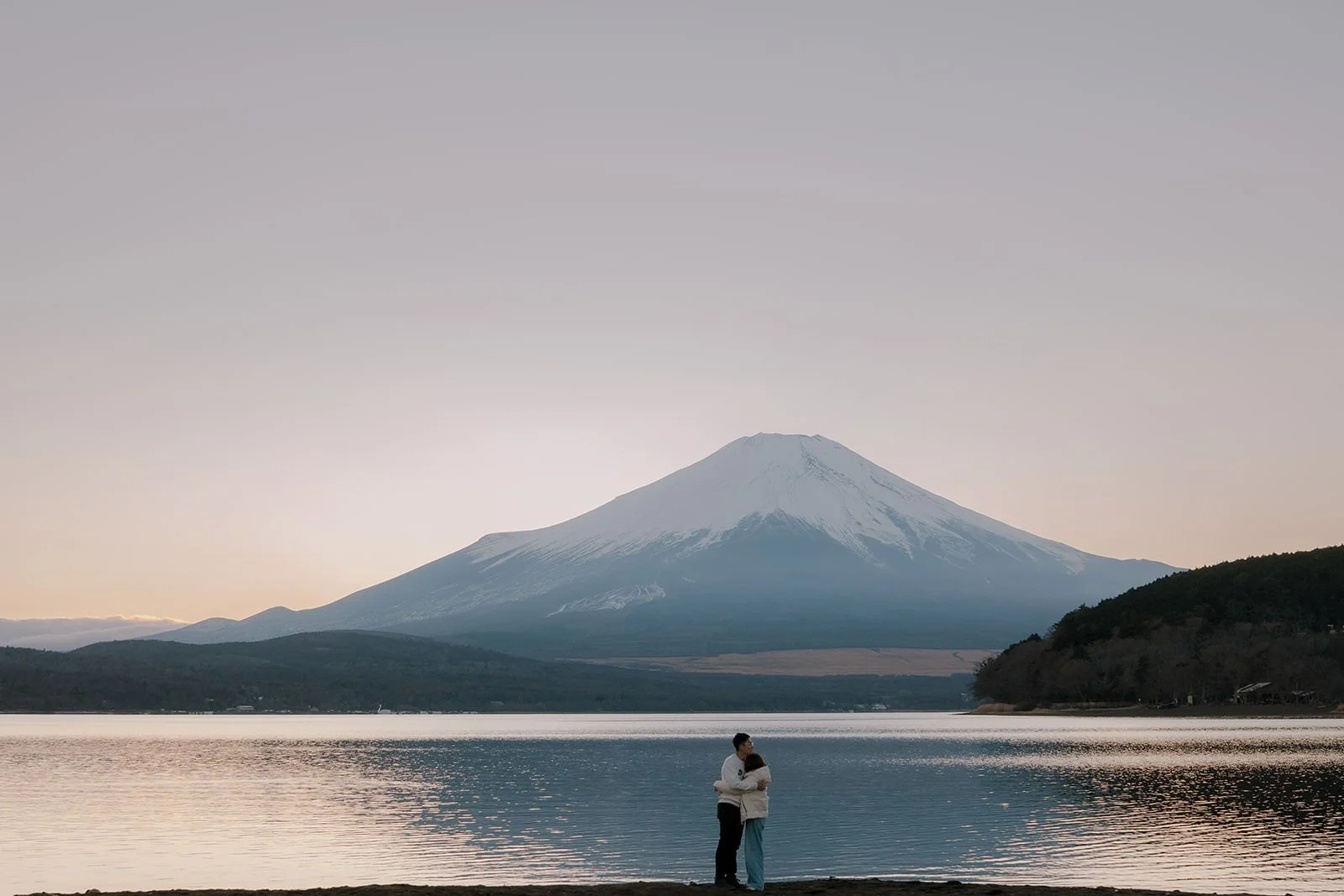 Proposal Yamanakako Lake Fuji 22 — Lake Kawaguchiko / Lake Yamanaka, winter afternoon