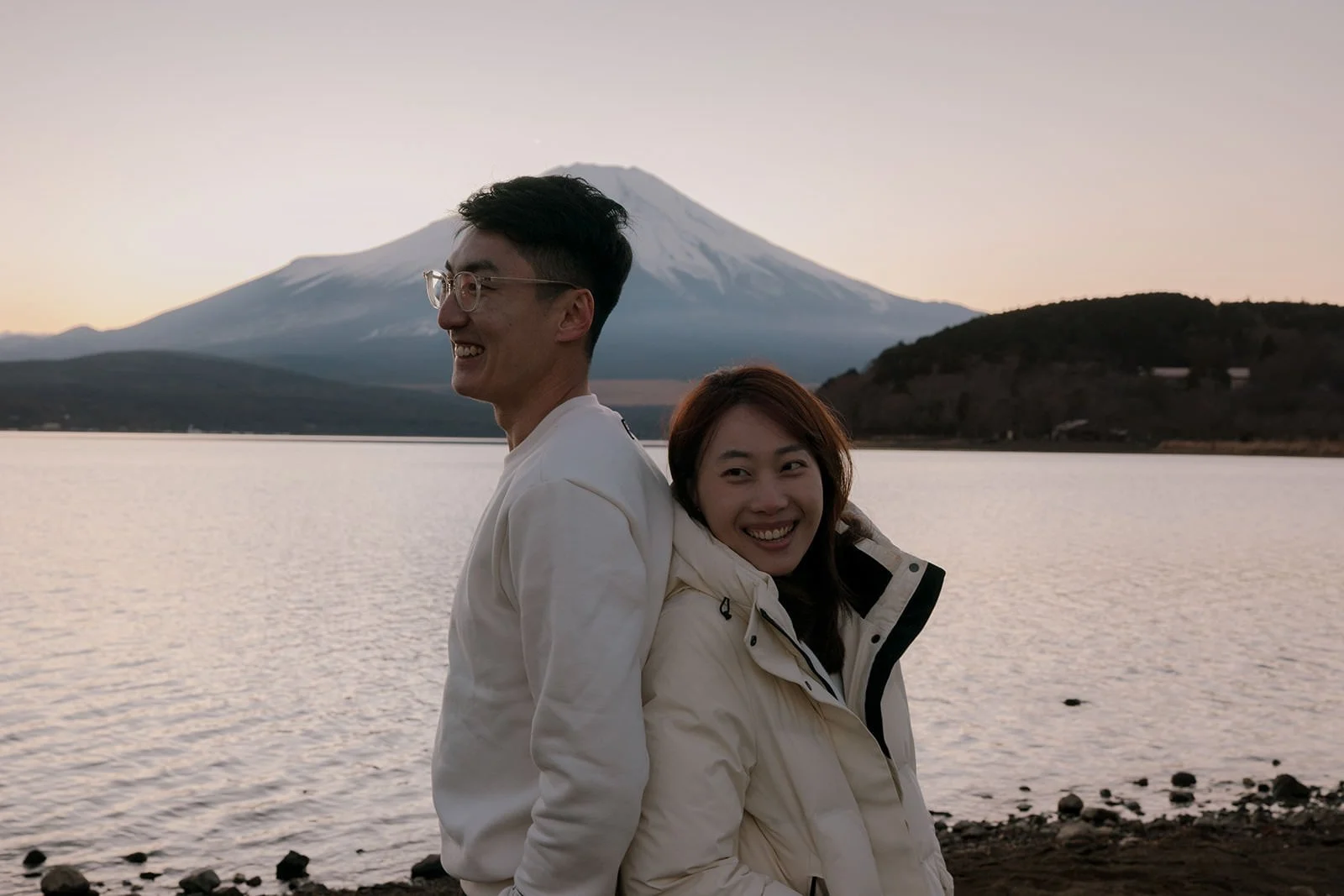 Proposal Yamanakako Lake Fuji 26 — Lake Kawaguchiko / Lake Yamanaka, winter afternoon