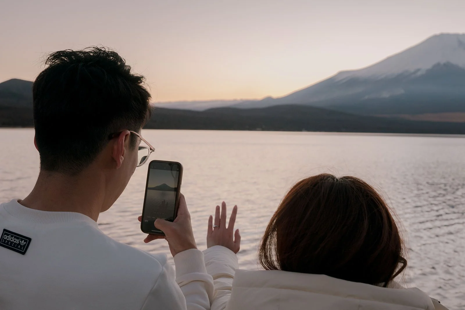 Proposal Yamanakako Lake Fuji 27 — Lake Kawaguchiko / Lake Yamanaka, winter afternoon