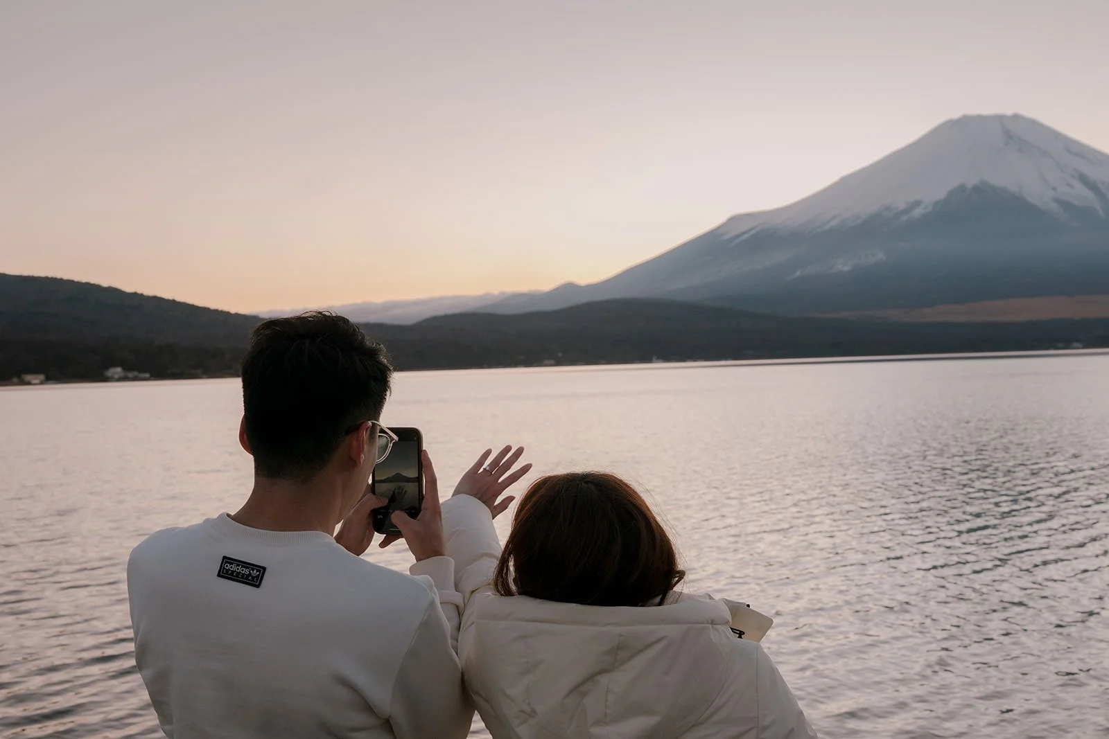 Proposal Yamanakako Lake Fuji 28 — Lake Kawaguchiko / Lake Yamanaka, winter afternoon