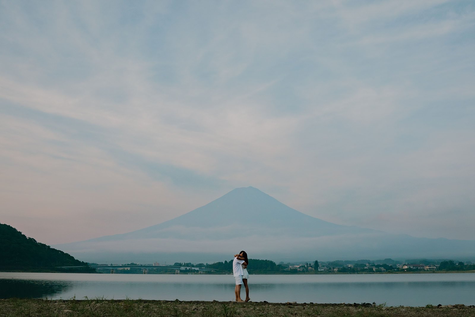 Summer Proposal Kawaguchiko Fuji 8 — Lake Kawaguchiko / Lake Yamanaka, summer morning