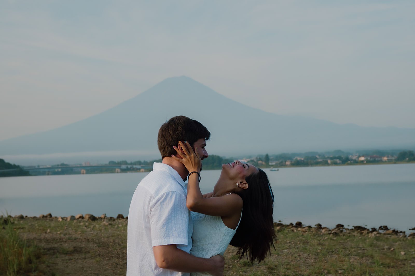 Summer Proposal Kawaguchiko Fuji 13 — Lake Kawaguchiko / Lake Yamanaka, summer morning