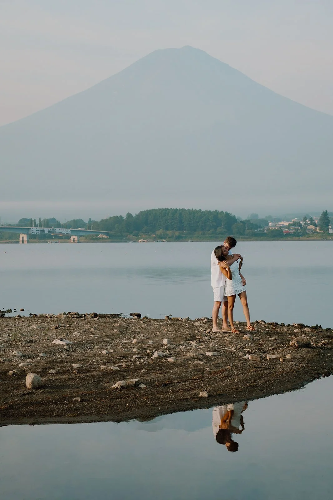 Summer Proposal Kawaguchiko Fuji 15 — Lake Kawaguchiko / Lake Yamanaka, summer morning