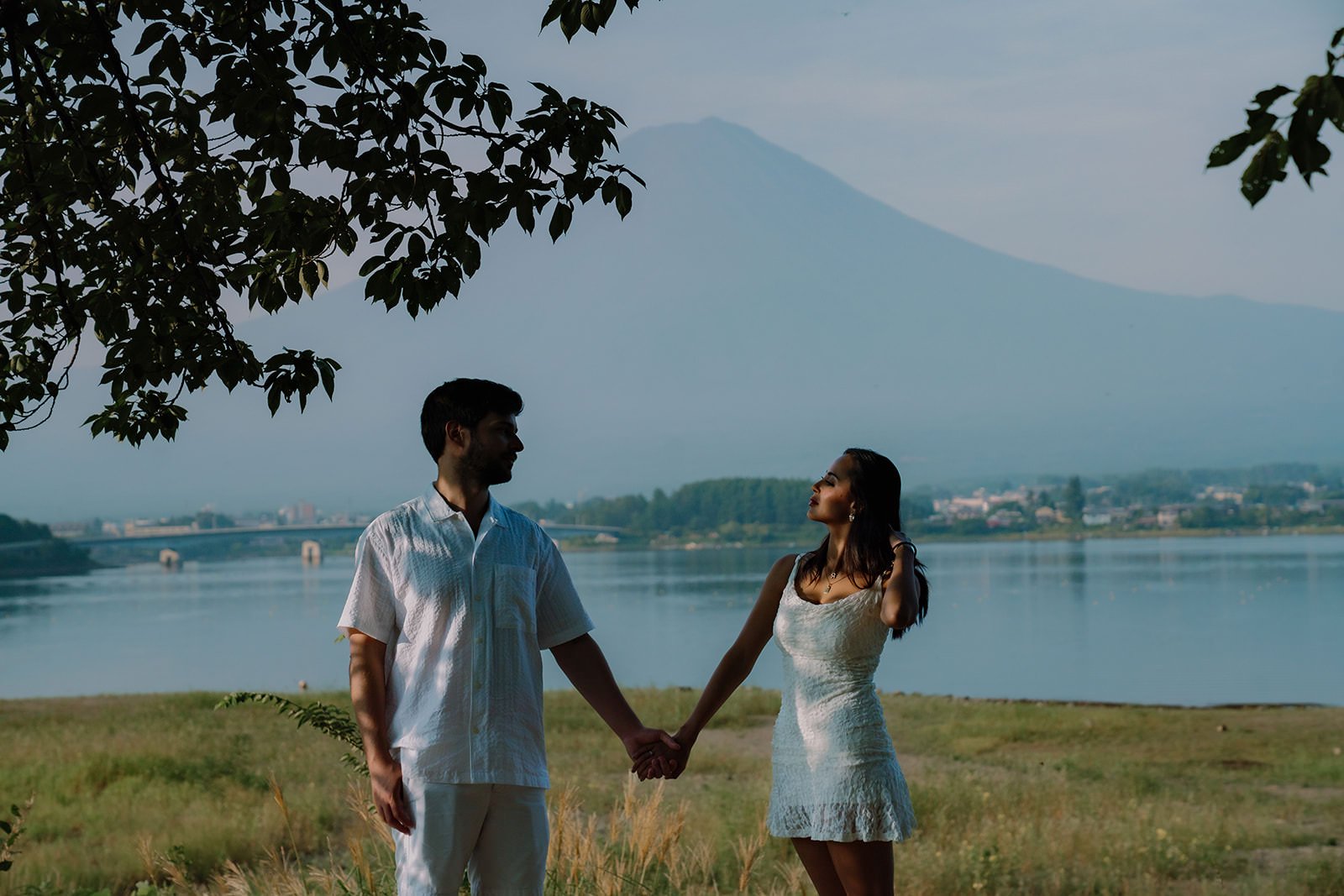 Summer Proposal Kawaguchiko Fuji 23 — Lake Kawaguchiko / Lake Yamanaka, summer morning