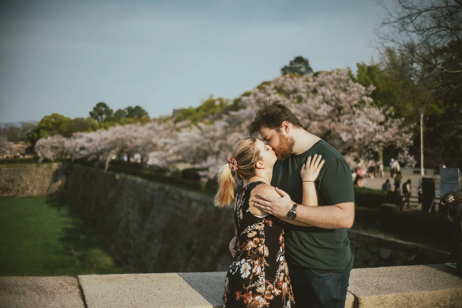 Cherry blossom proposal photoshoot at Osaka Castle 19 of 29