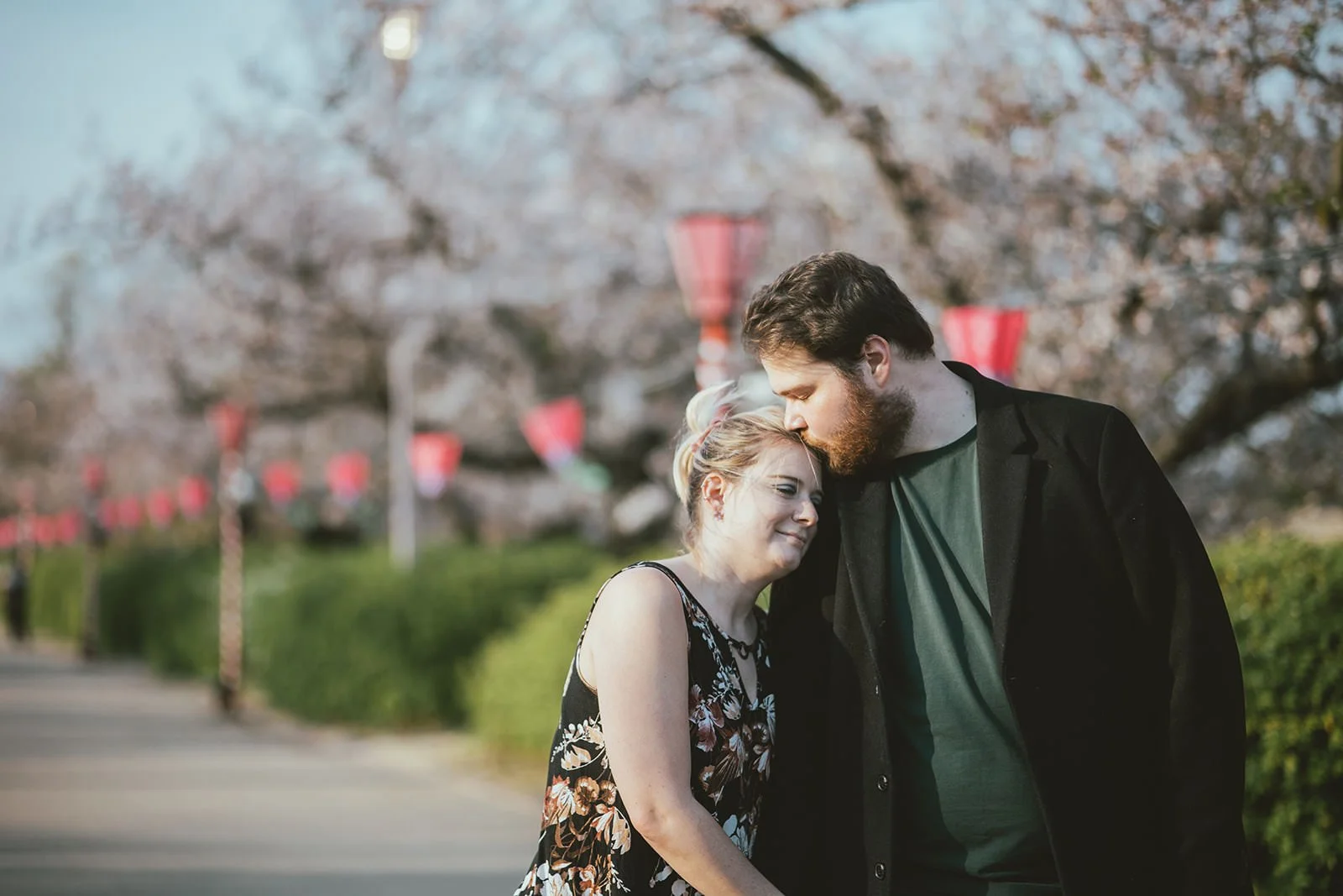 Cherry blossom proposal photoshoot at Osaka Castle 21 of 29